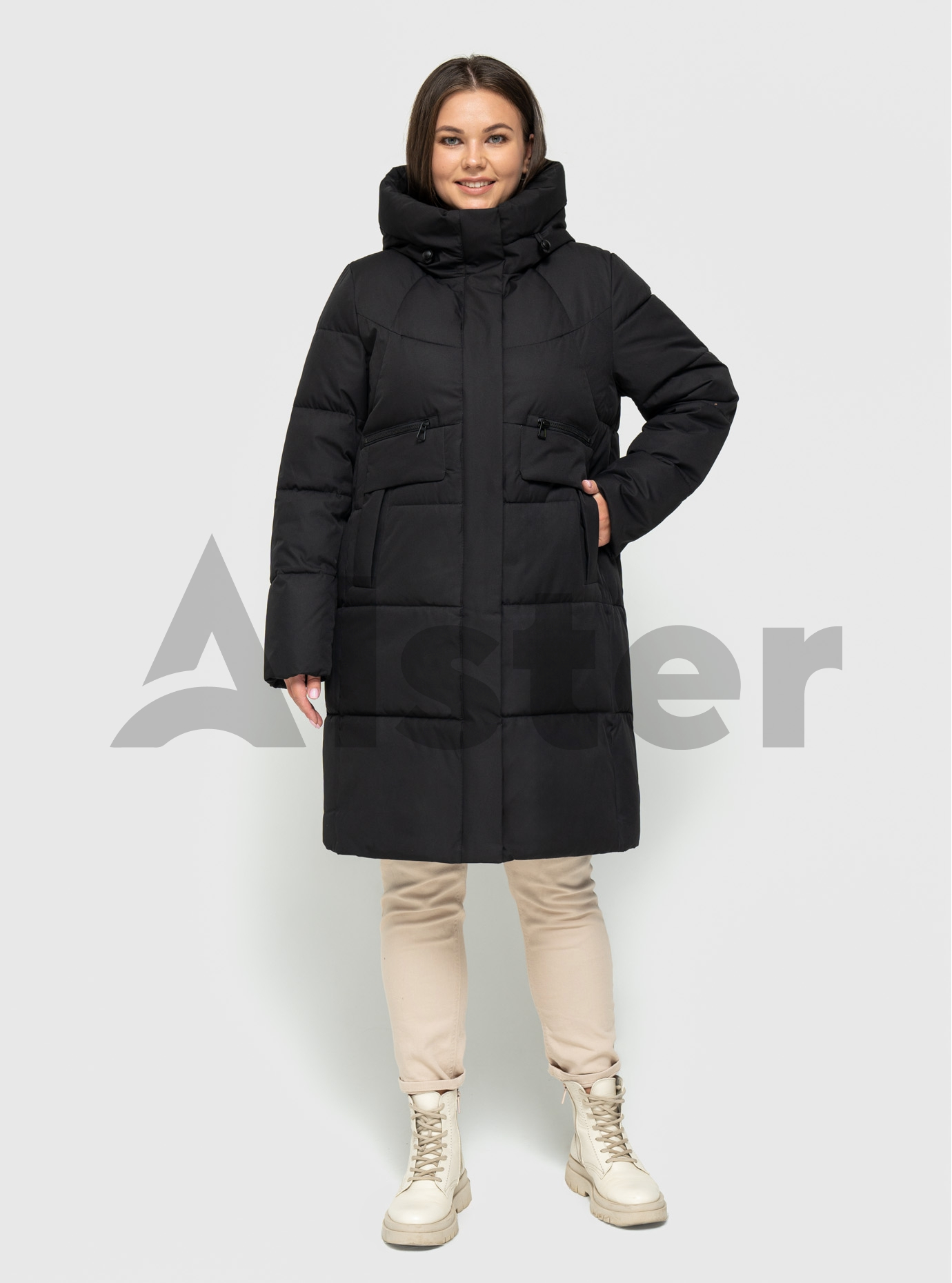 Зимнее женское пальто 2472 Meajiateer (большие размеры) Чёрный 3XL (MJ2472-15): фото - Alster.ua Зимнее женское пальто 2472 Meajiateer (большие размеры) Чёрный 3XL (MJ2472-15): фото - Alster.ua
