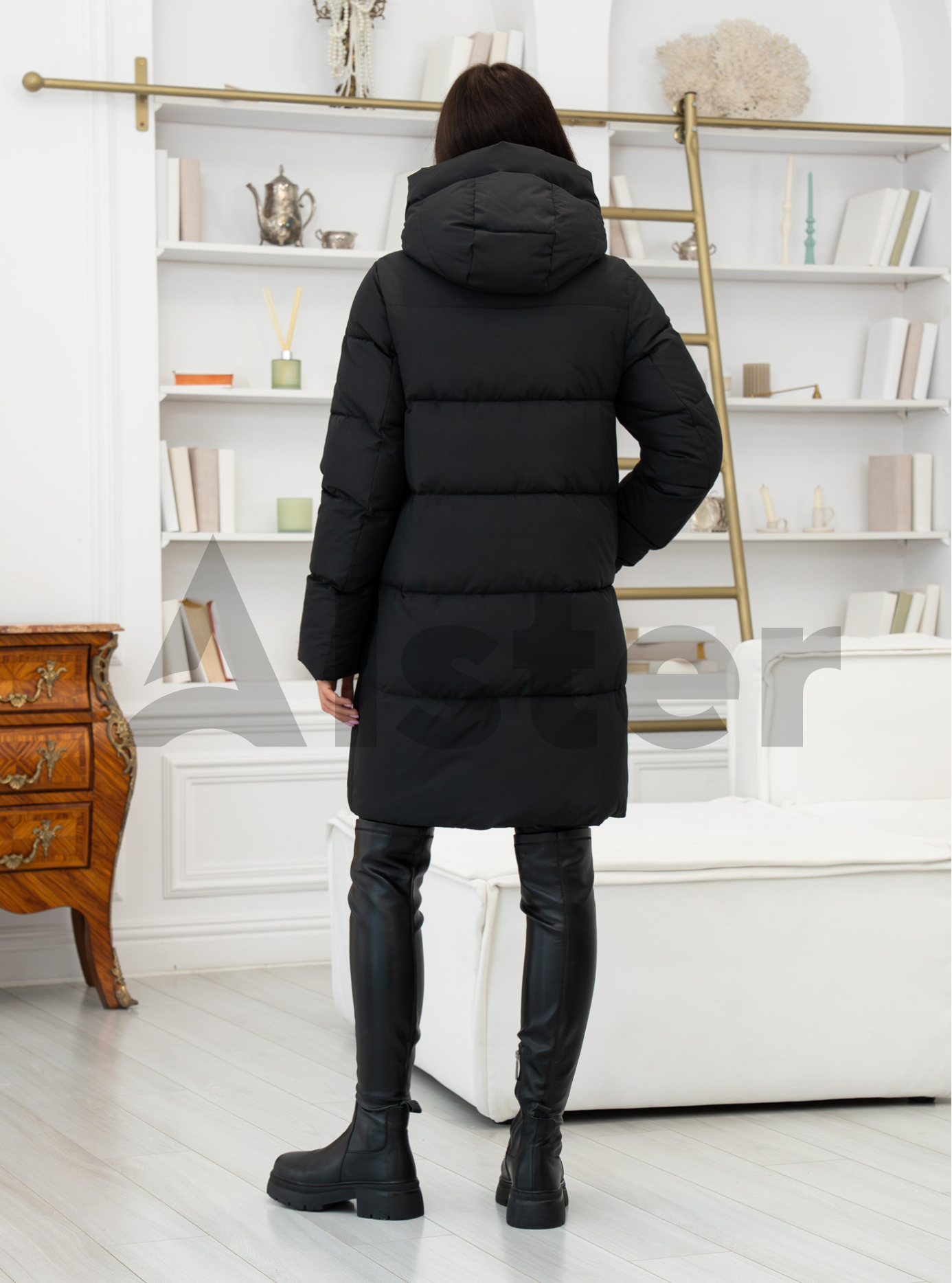 Зимняя куртка средней длины Meajiateer 25101 Чёрный 2XL (MJ25101-10): фото - Alster.ua