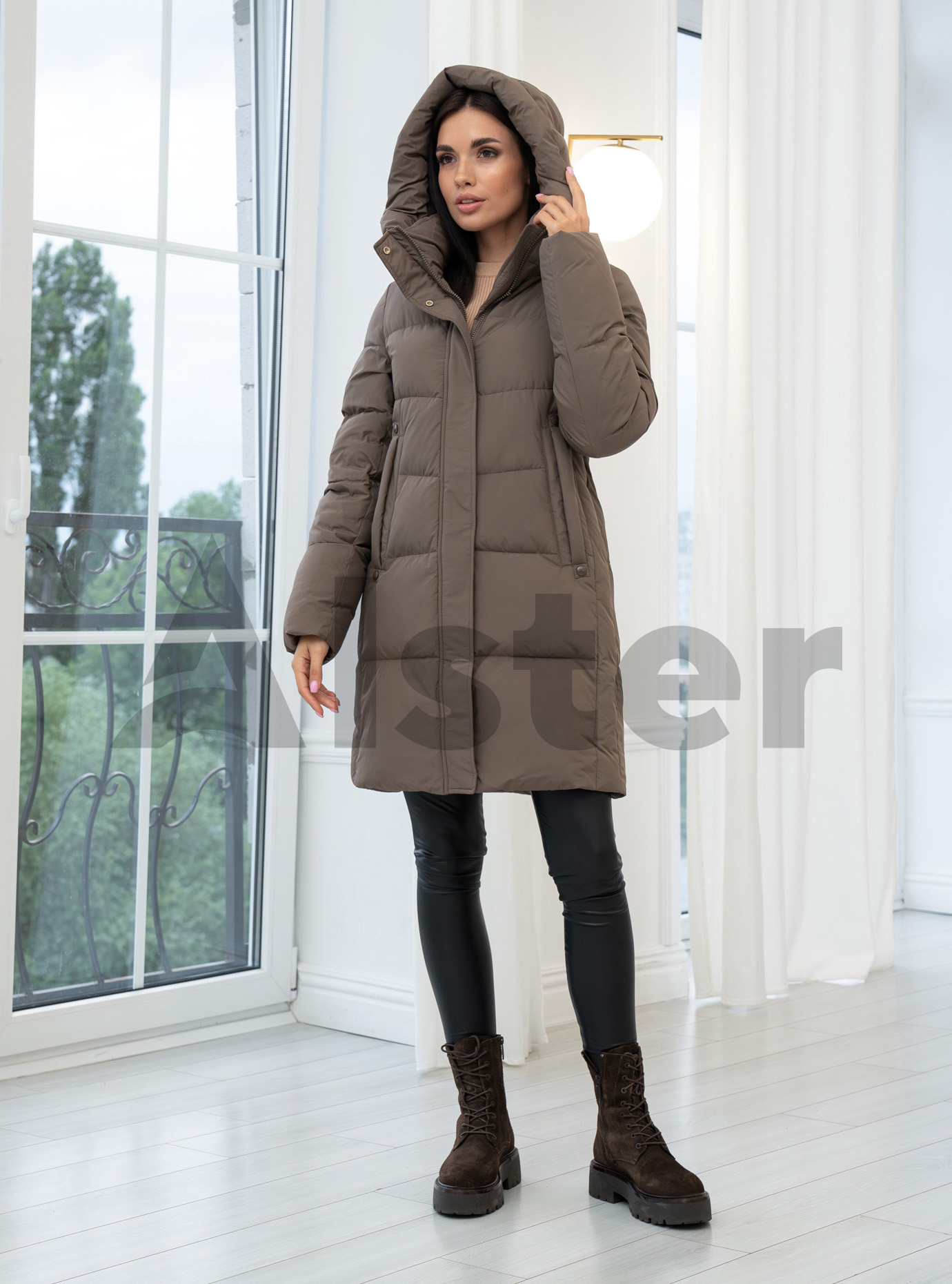 Зимняя куртка средней длины Meajiateer 25101 Бронзовый 2XL (MJ25101-15): фото - Alster.ua