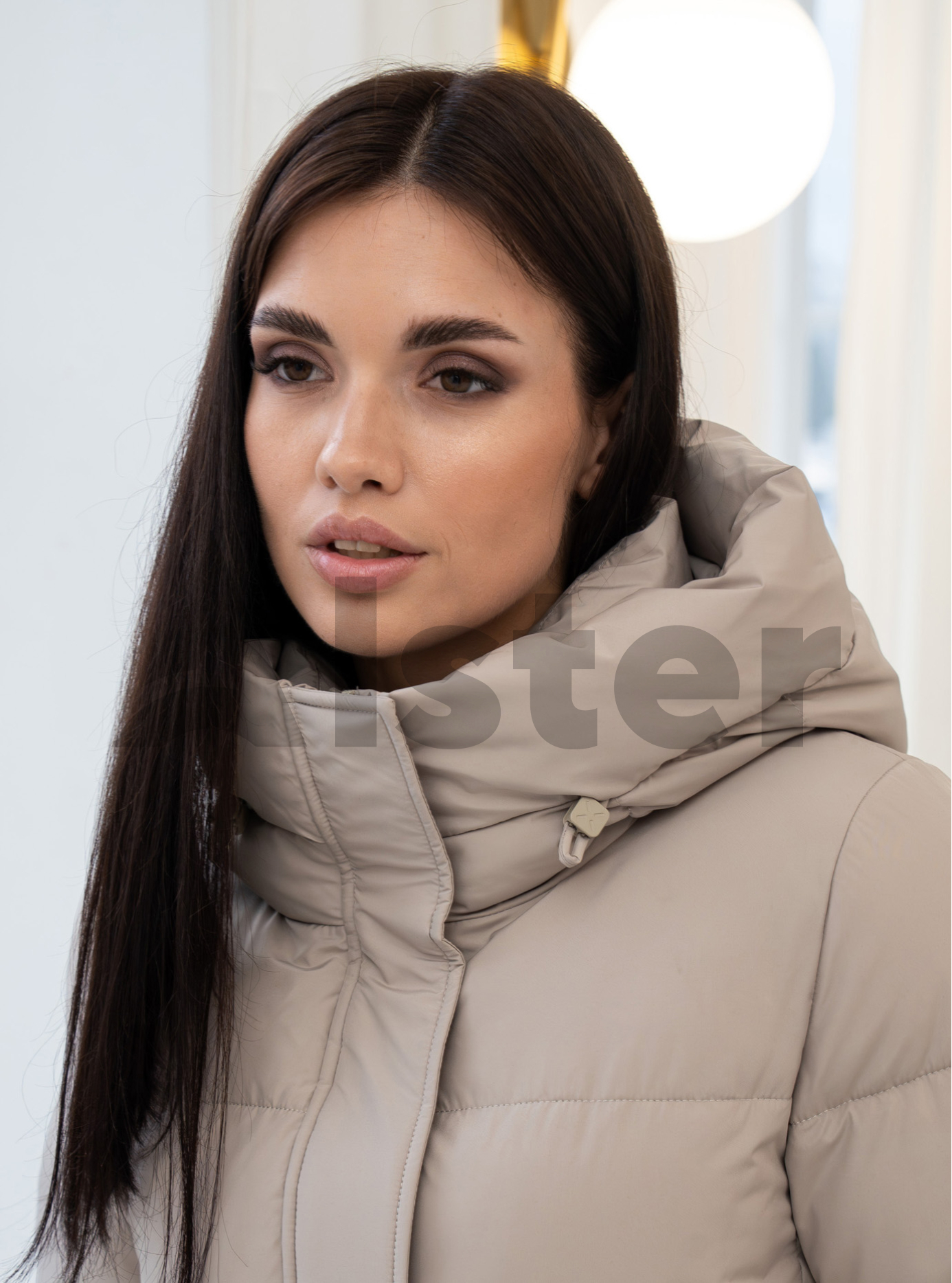 Зимняя куртка средней длины Meajiateer 25101 Молоко S (MJ25101-01): фото - Alster.ua