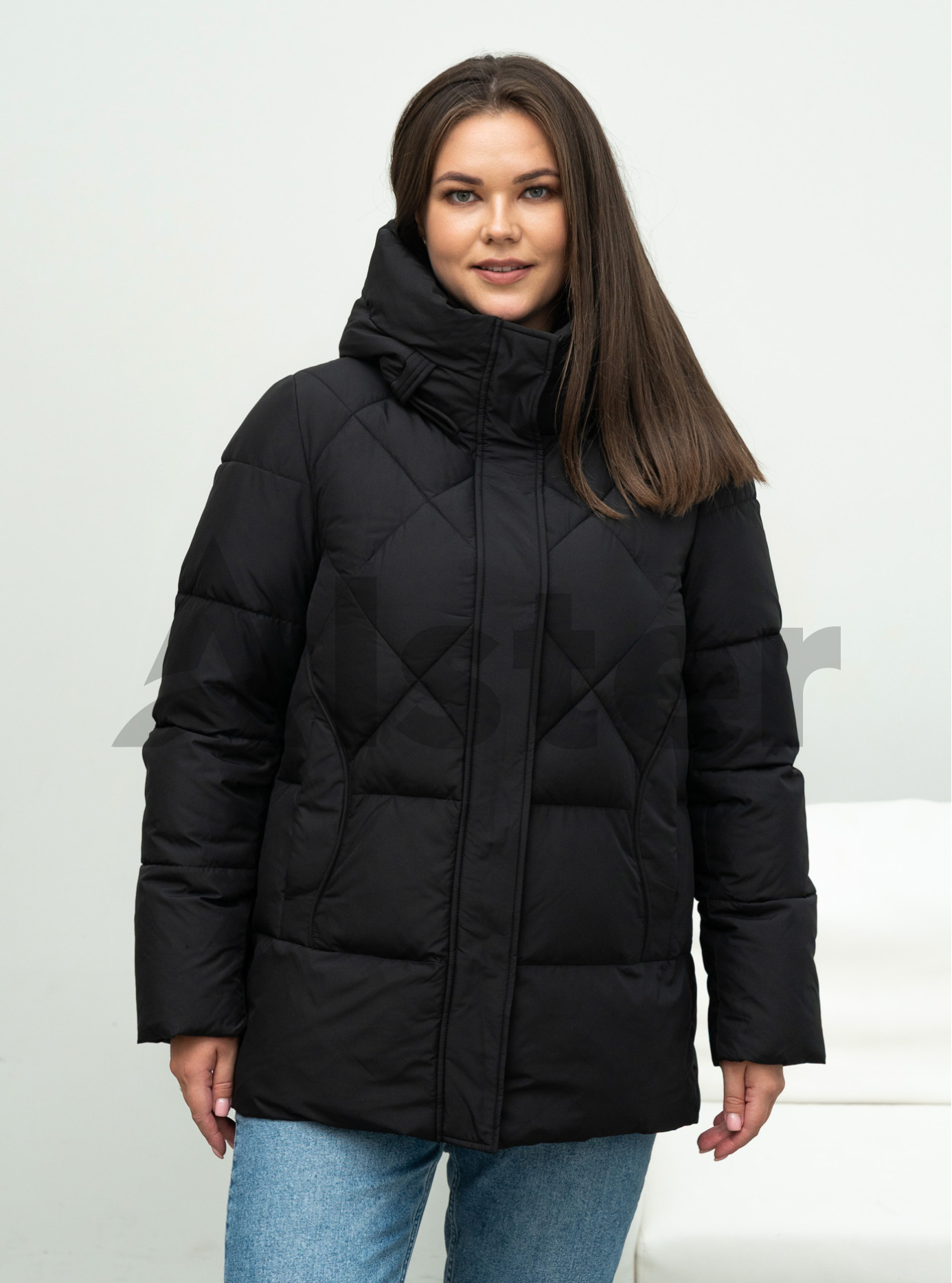 Зимняя женская куртка Meajiateer 130 big size Чёрный 6XL (MJ25130-06): фото - Alster.ua