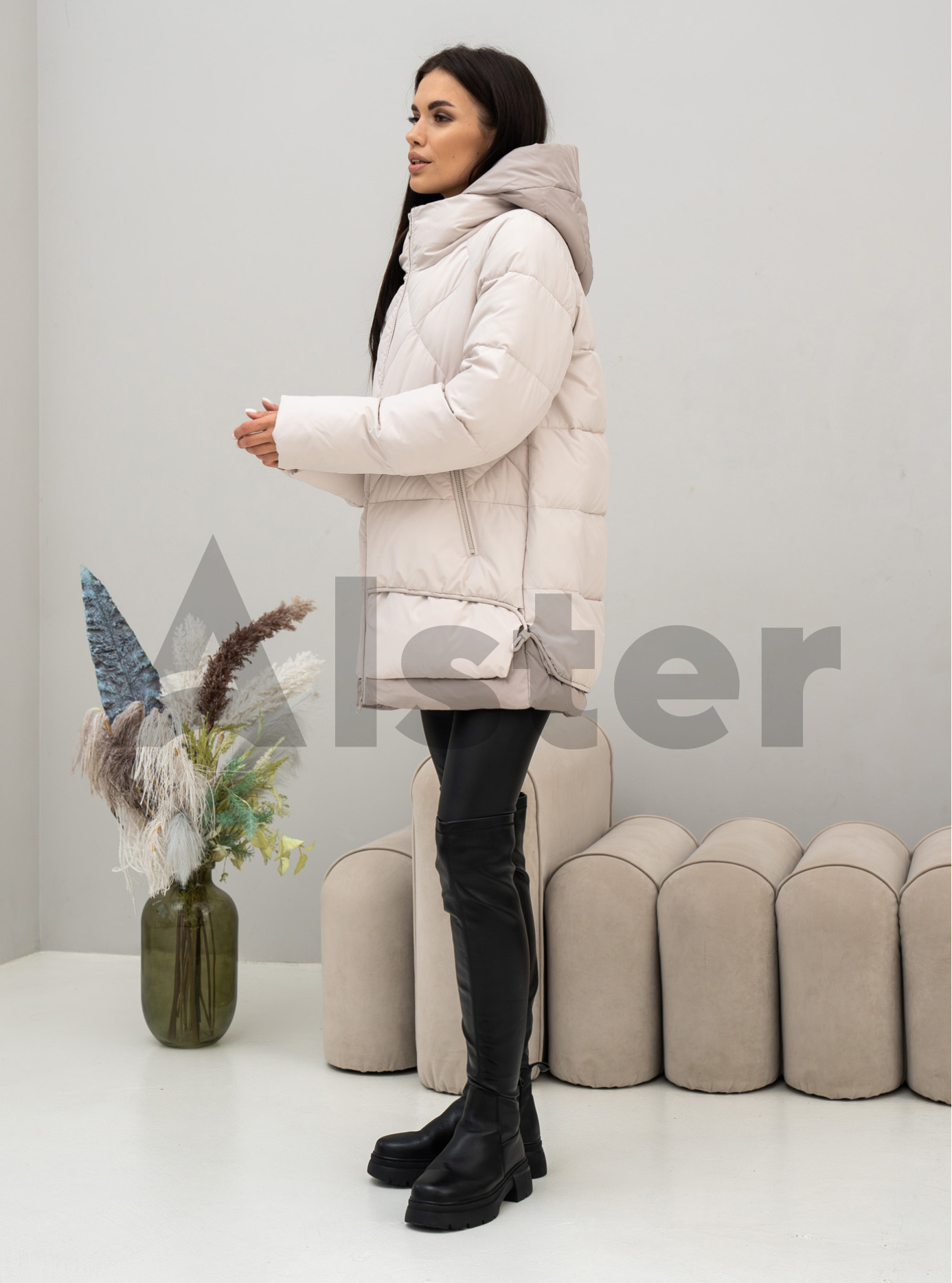 Зимняя женская куртка Meajiateer 2571 Молоко S (MJ2571-11): фото - Alster.ua