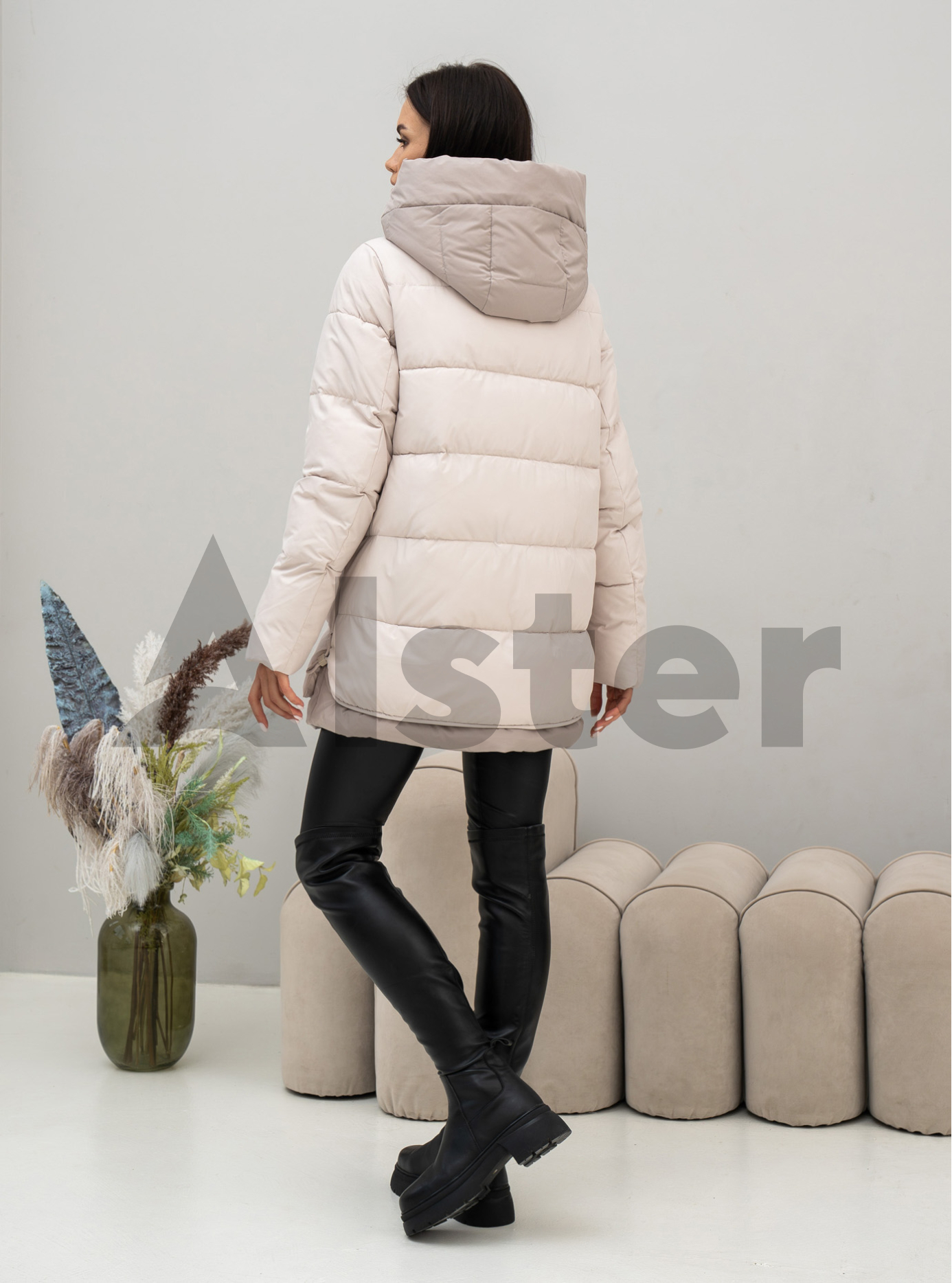 Зимняя женская куртка Meajiateer 2571 Молоко S (MJ2571-11): фото - Alster.ua