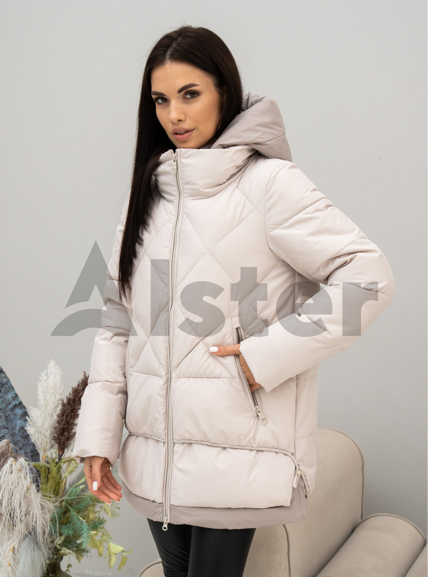 Зимняя женская куртка Meajiateer 2571 Молоко S (MJ2571-11): фото - Alster.ua