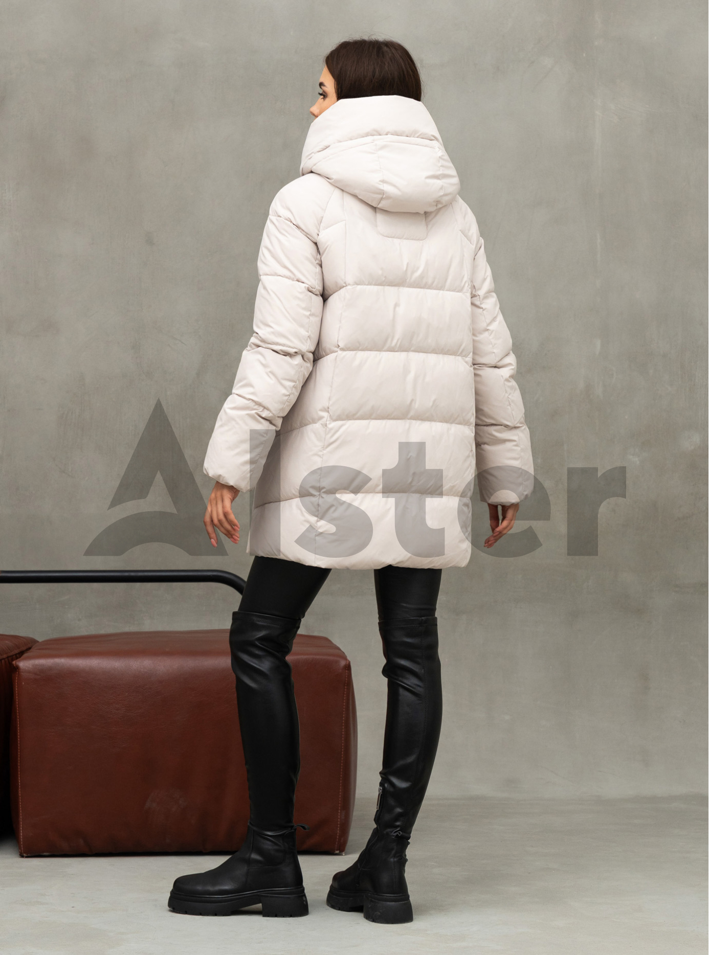 Зимняя куртка средней длины Meajiateer 2577 Молоко 2XL (MJ2577-20): фото - Alster.ua