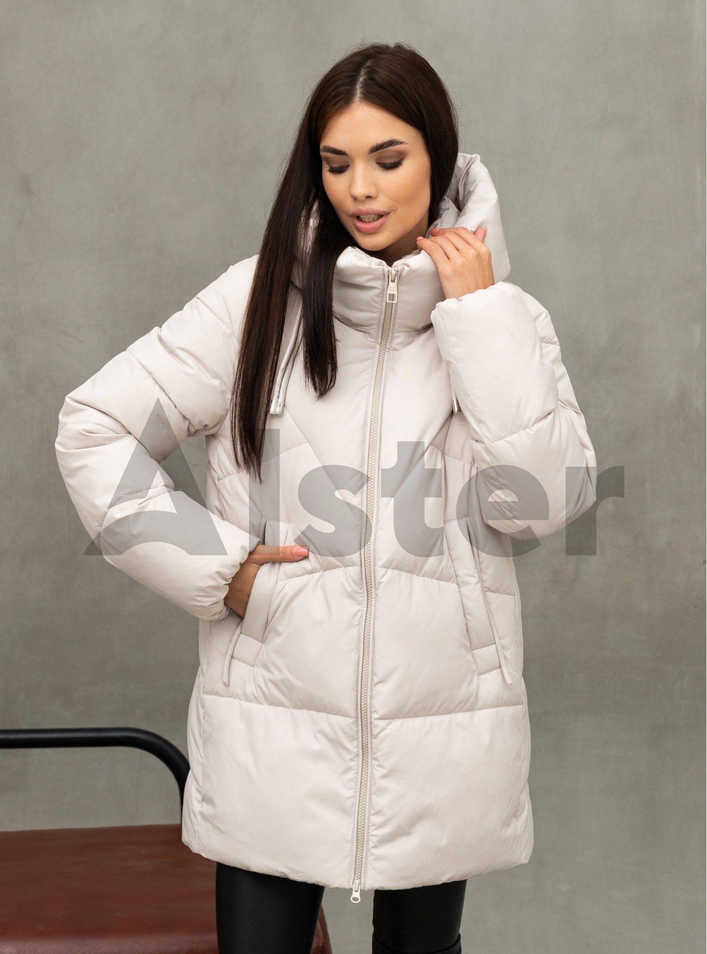 Зимняя куртка средней длины Meajiateer 2577 Молоко 2XL (MJ2577-20): фото - Alster.ua