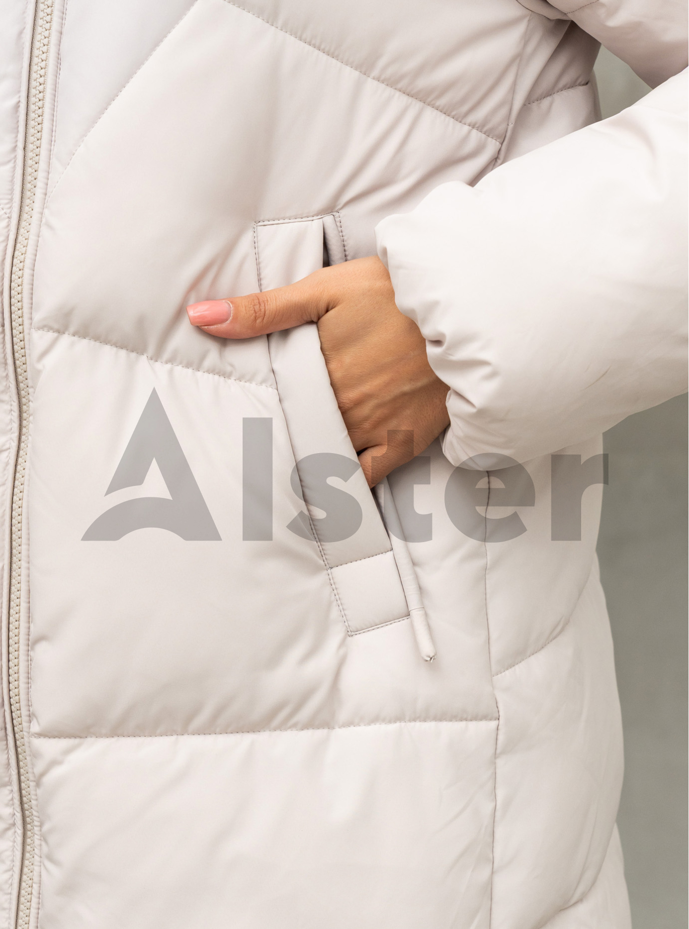 Зимняя куртка средней длины Meajiateer 2577 Молоко 2XL (MJ2577-20): фото - Alster.ua