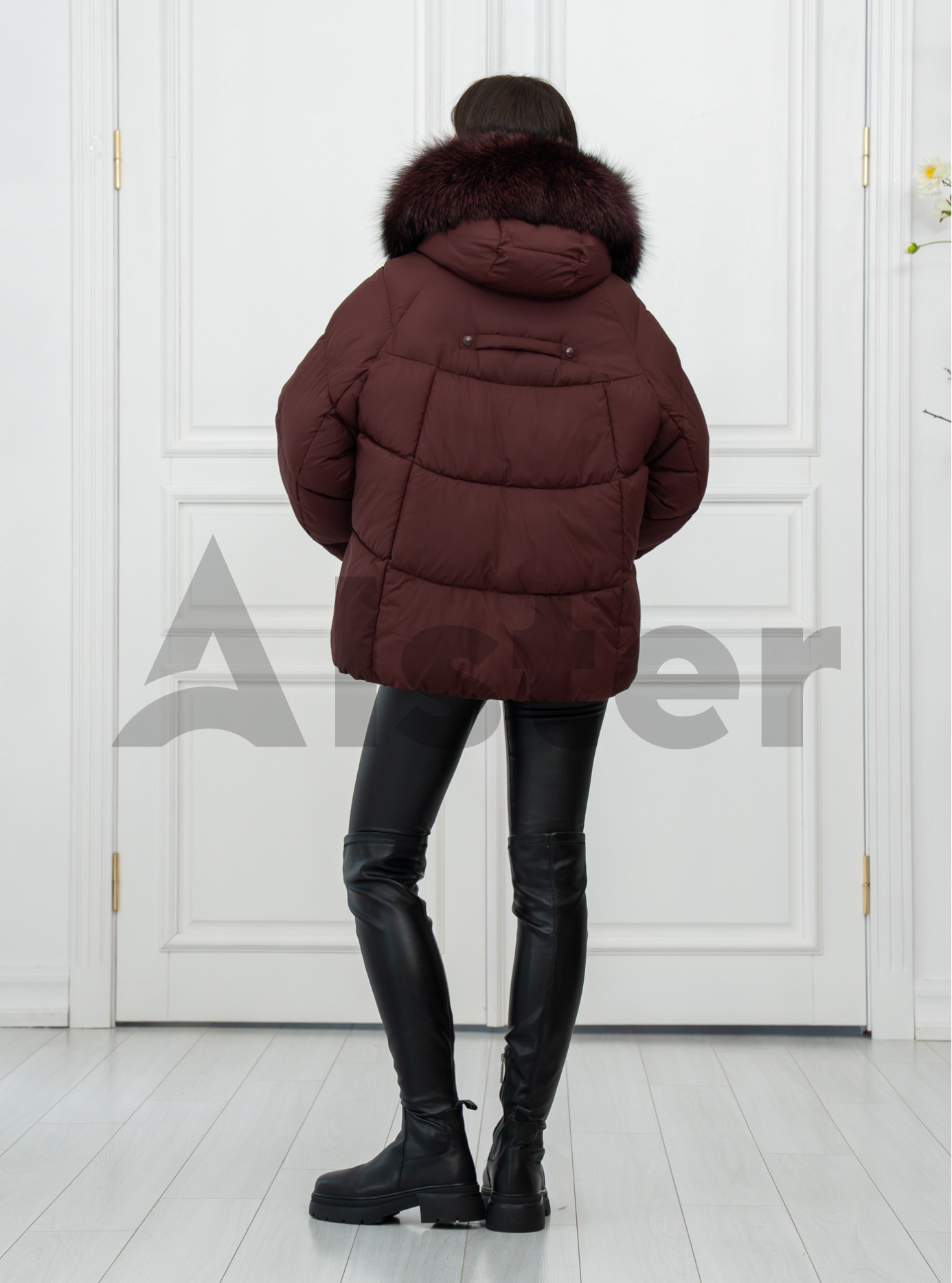 Женская зимняя куртка с мехом Meajiateer 2597 Бордовый 2XL (MJ2597-05): фото - Alster.ua