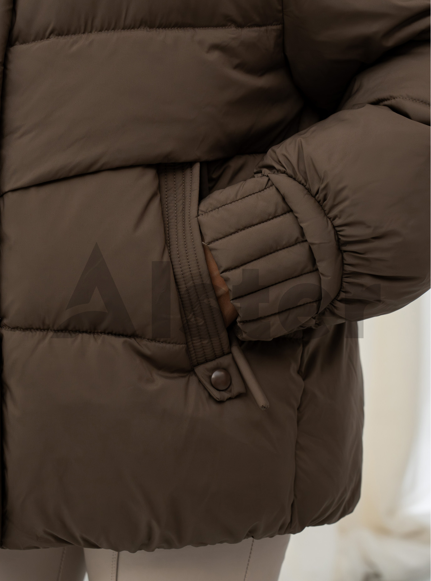 Женская зимняя куртка с мехом Meajiateer 2597 Шоколадный 2XL (MJ2597-10): фото - Alster.ua