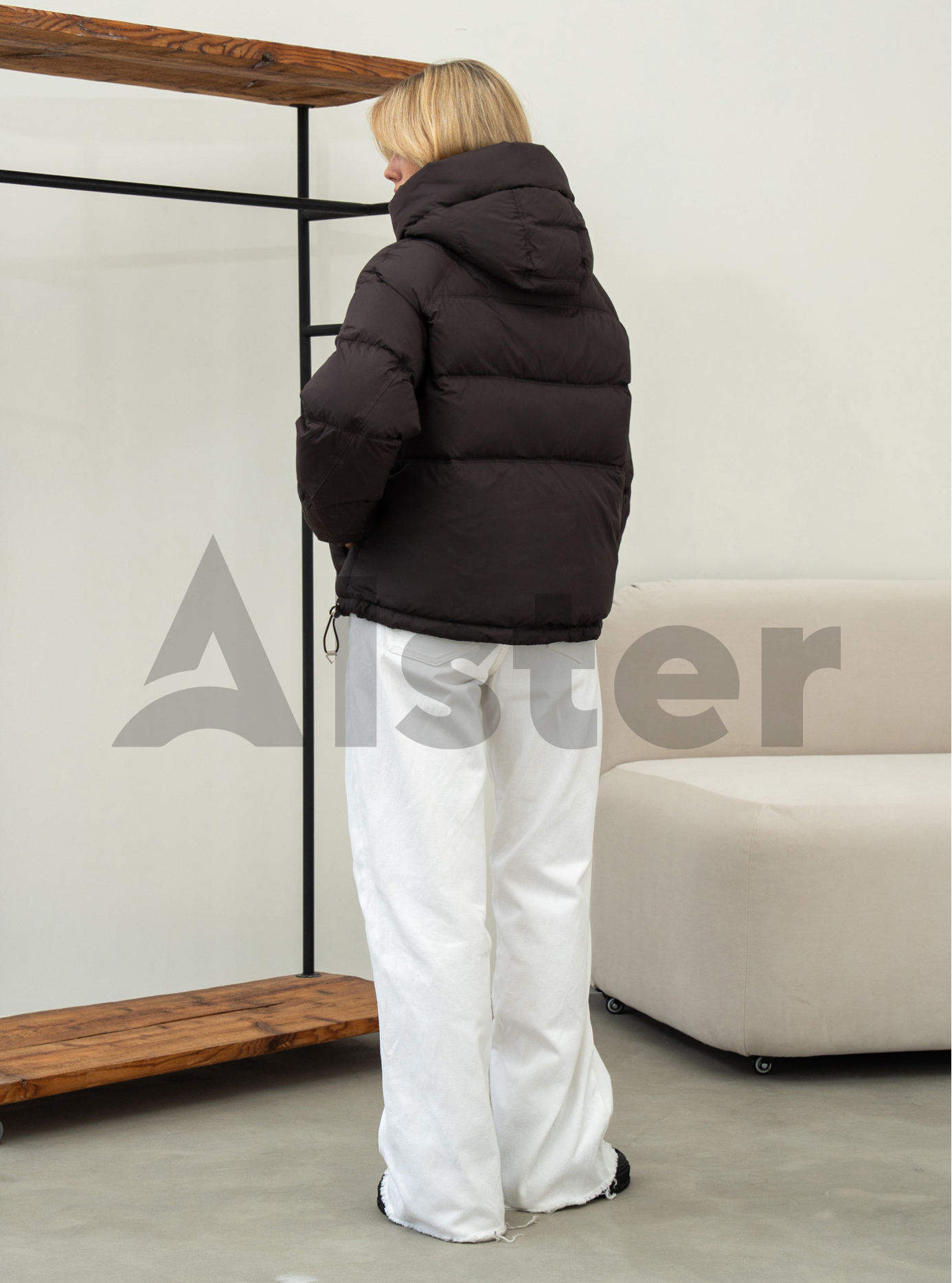 Коротка жіноча зимова куртка Meajiateer 66122 Темно-коричневий XL (MJ266122-08): фото - Alster.ua
