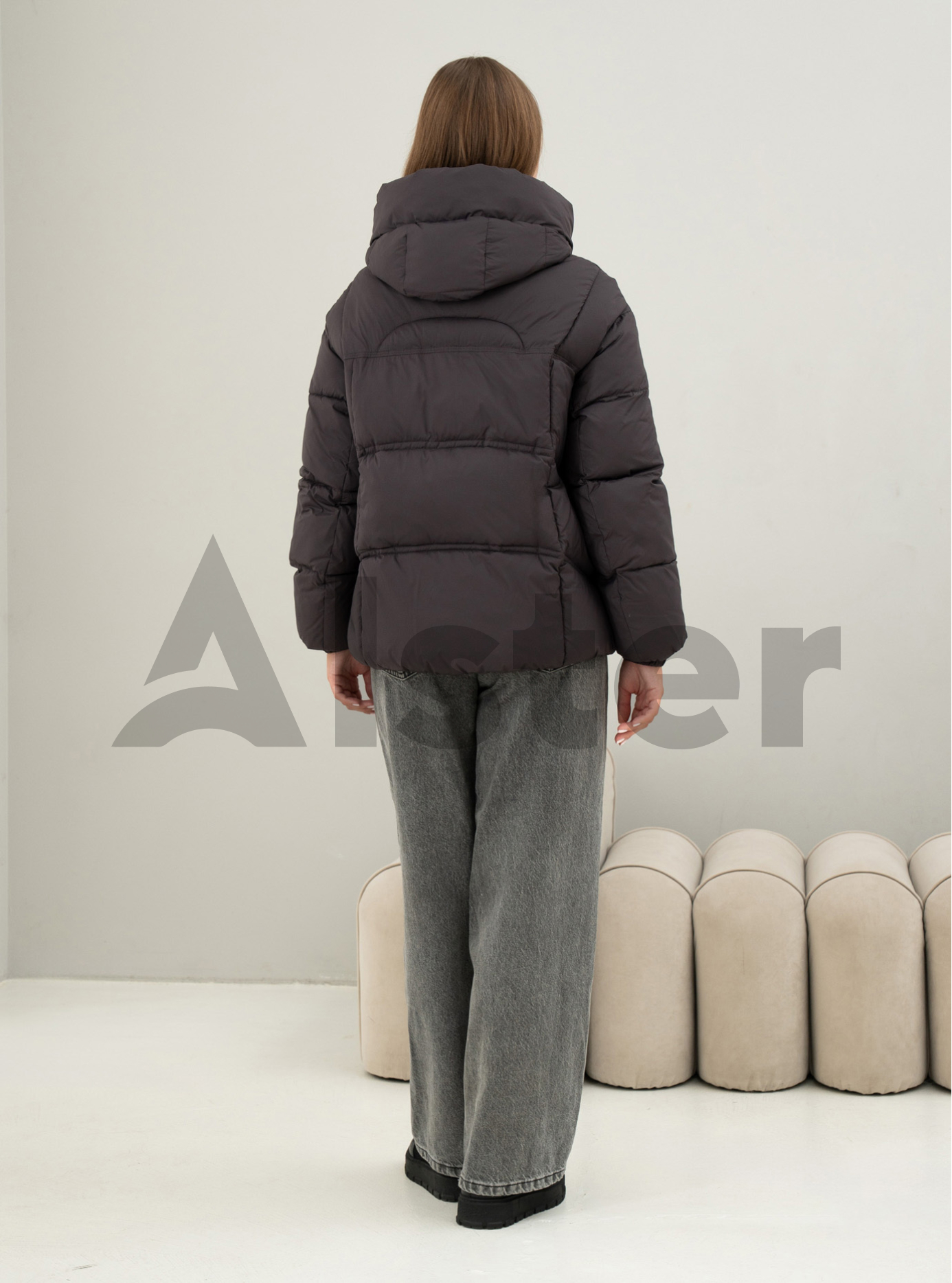 Зимняя женская куртка Meajiateer 6676 Графитовый M (MJ26676-14): фото - Alster.ua