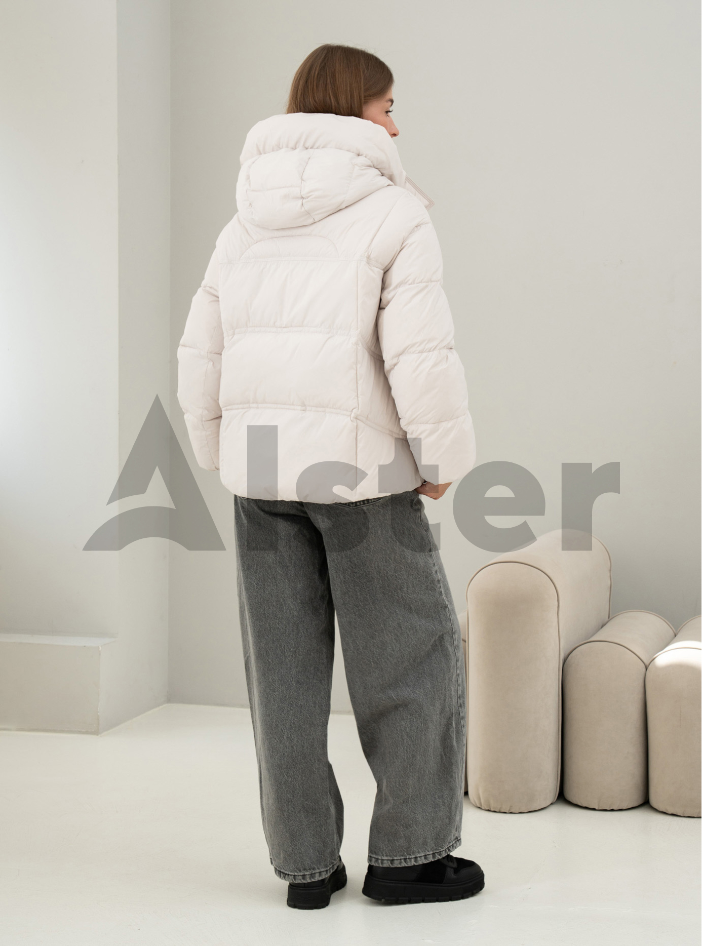 Зимняя женская куртка Meajiateer 6676 Молочный S (MJ26676-05): фото - Alster.ua
