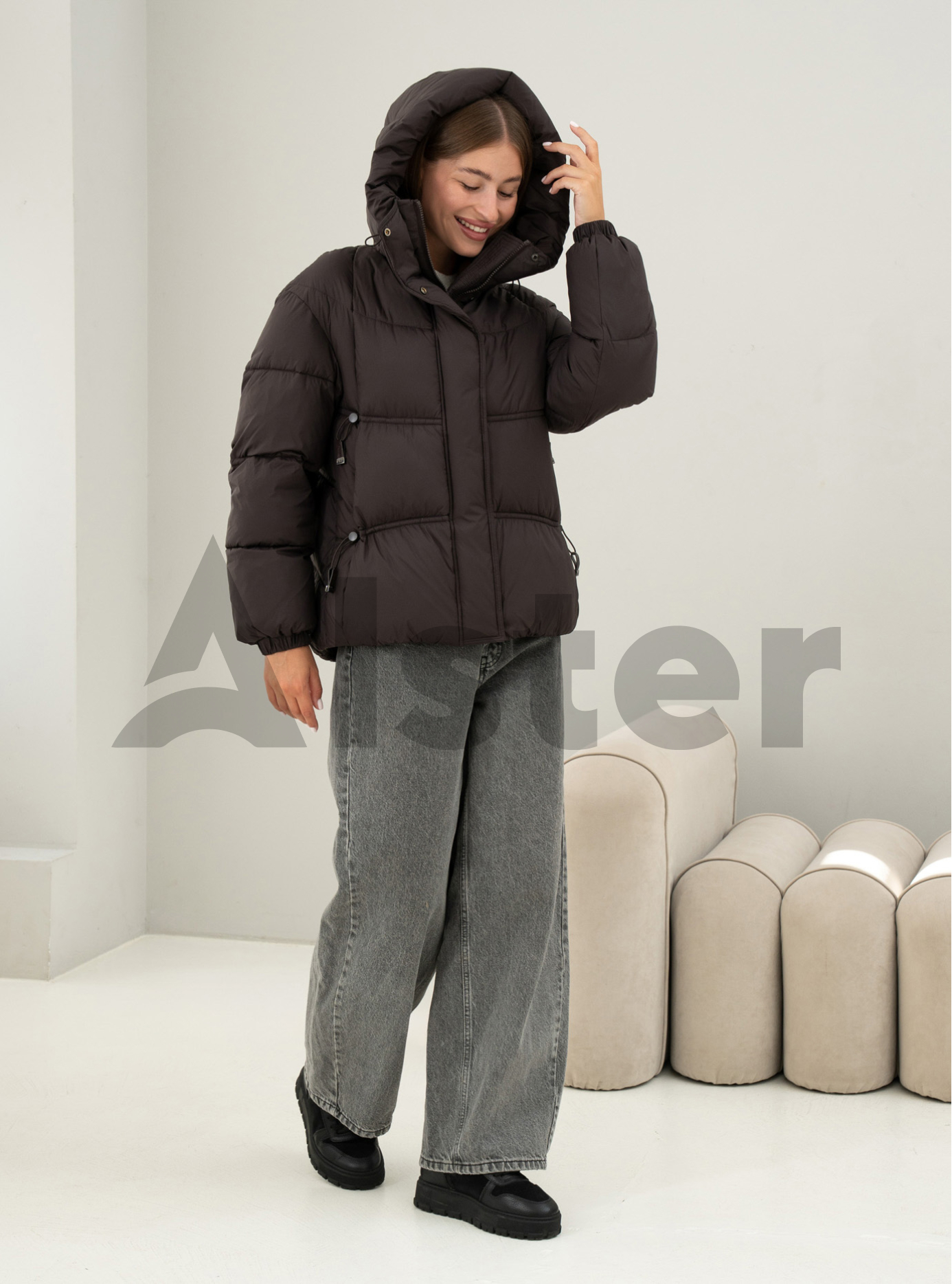 Зимняя женская куртка Meajiateer 6676 Шоколадный L (MJ26676-11): фото - Alster.ua