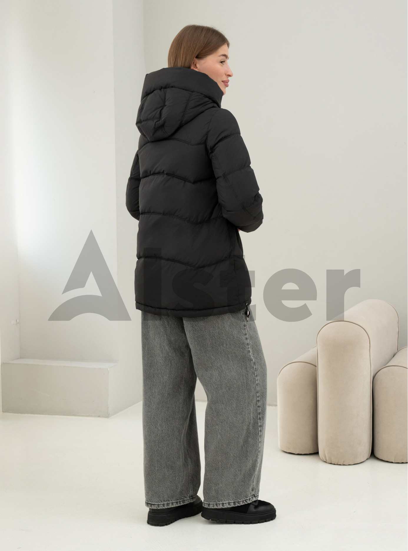 Зимняя женская куртка Meajiateer 6682 Чёрный M (MJ26682-02): фото - Alster.ua