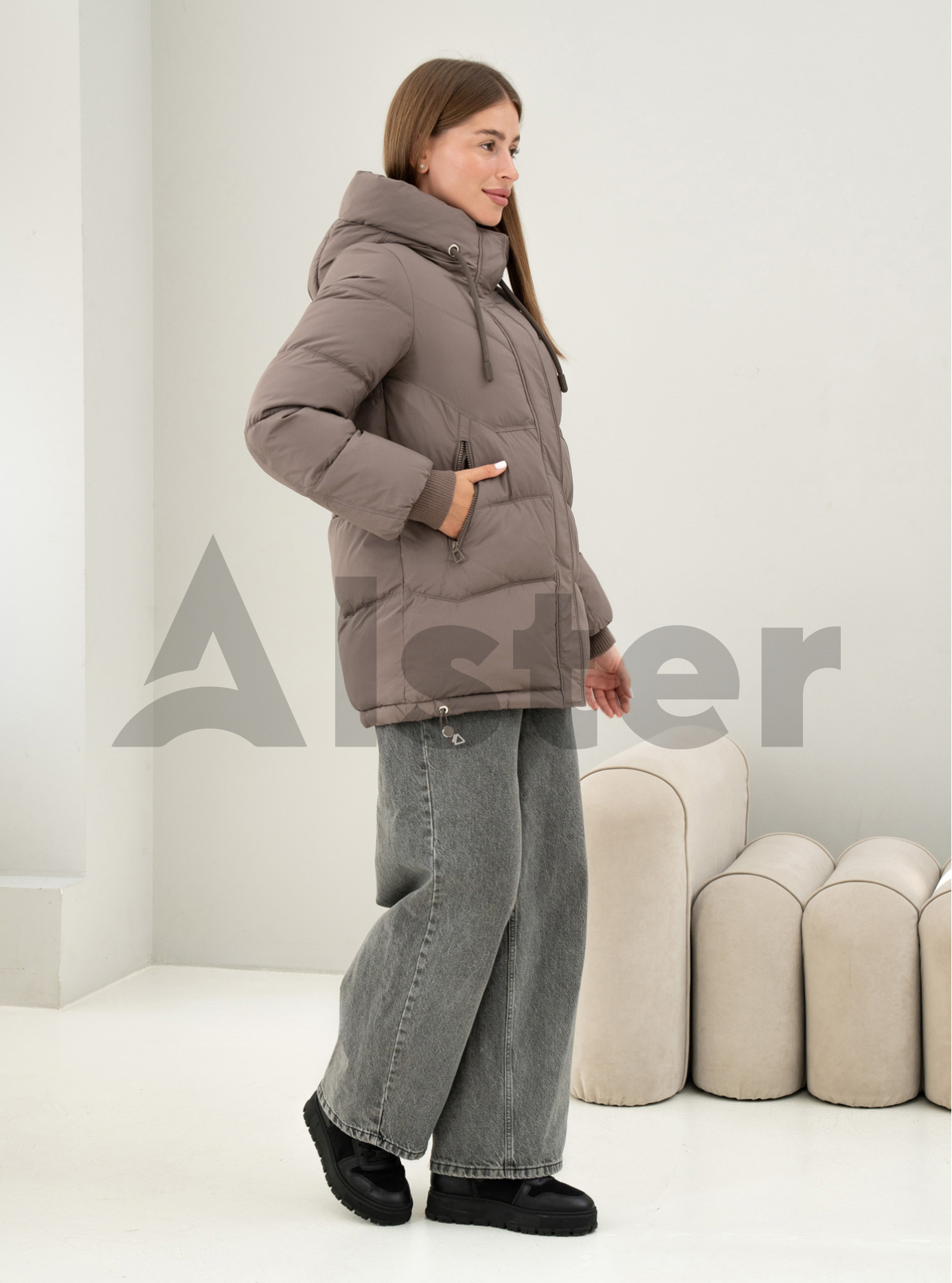 Зимняя женская куртка Meajiateer 6682 Бронзовый S (MJ26682-16): фото - Alster.ua