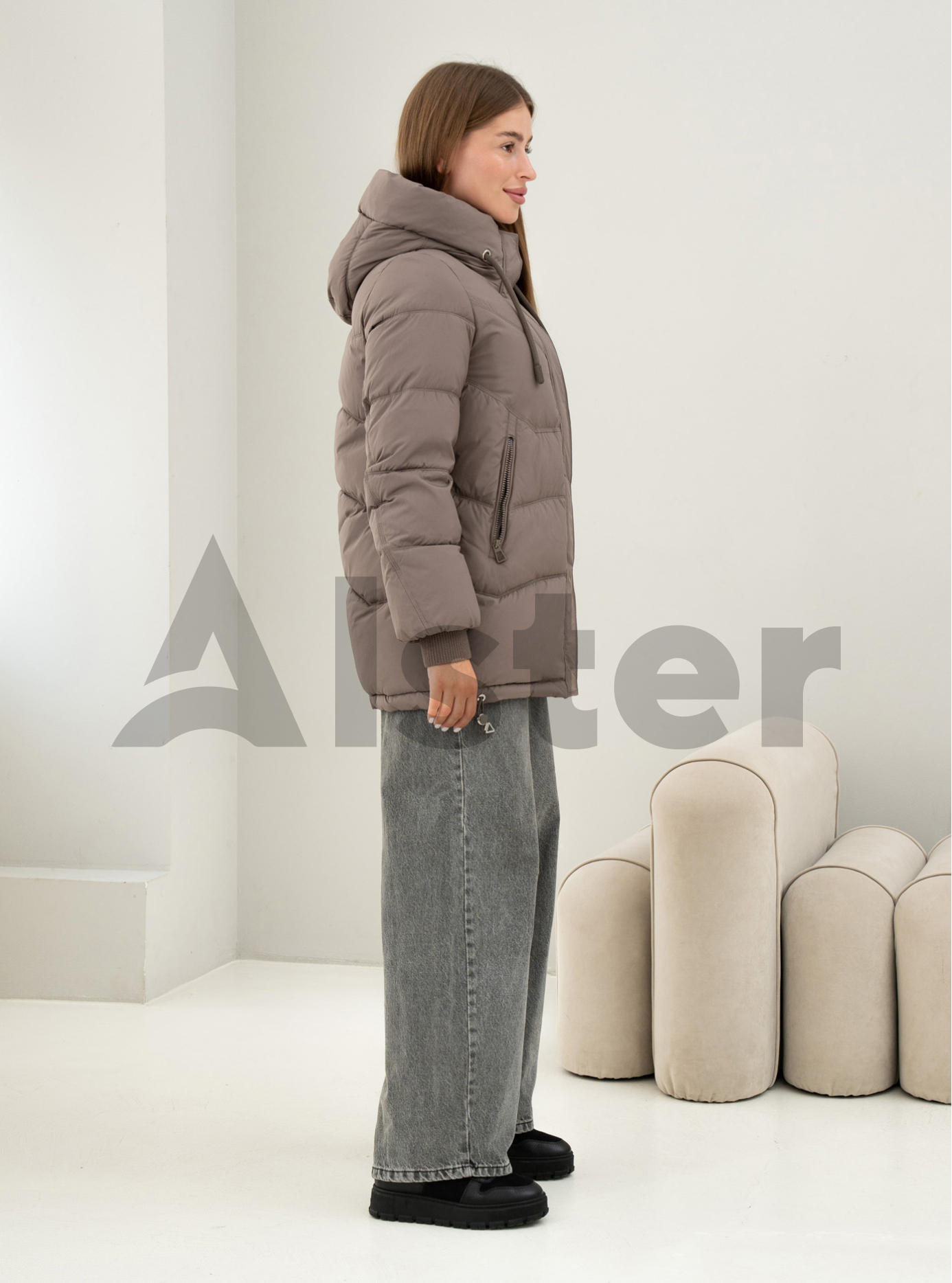 Зимняя женская куртка Meajiateer 6682 Бронзовый S (MJ26682-16): фото - Alster.ua