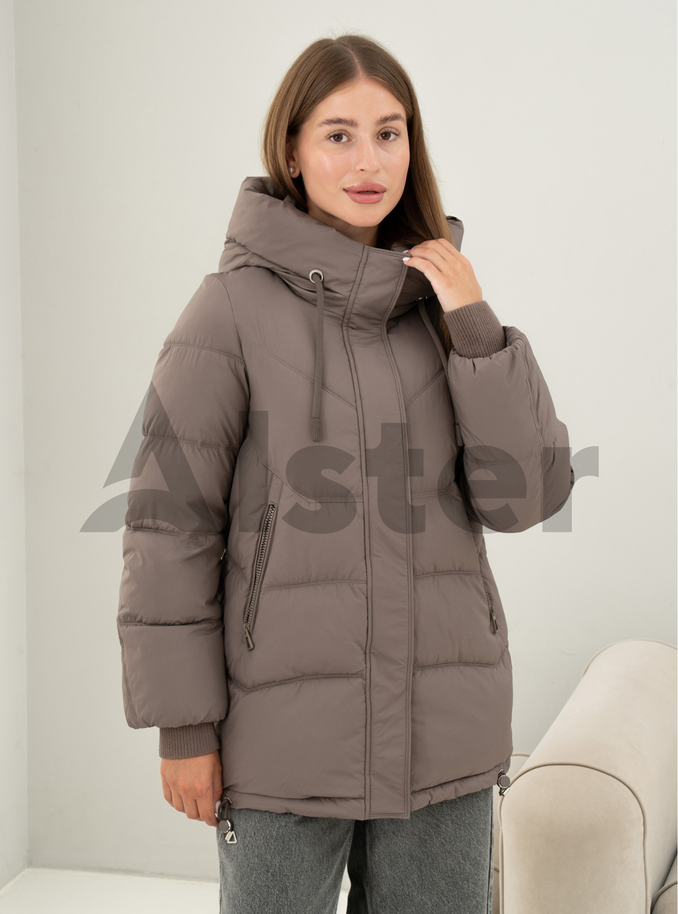Зимняя женская куртка Meajiateer 6682 Бронзовый S (MJ26682-16): фото - Alster.ua