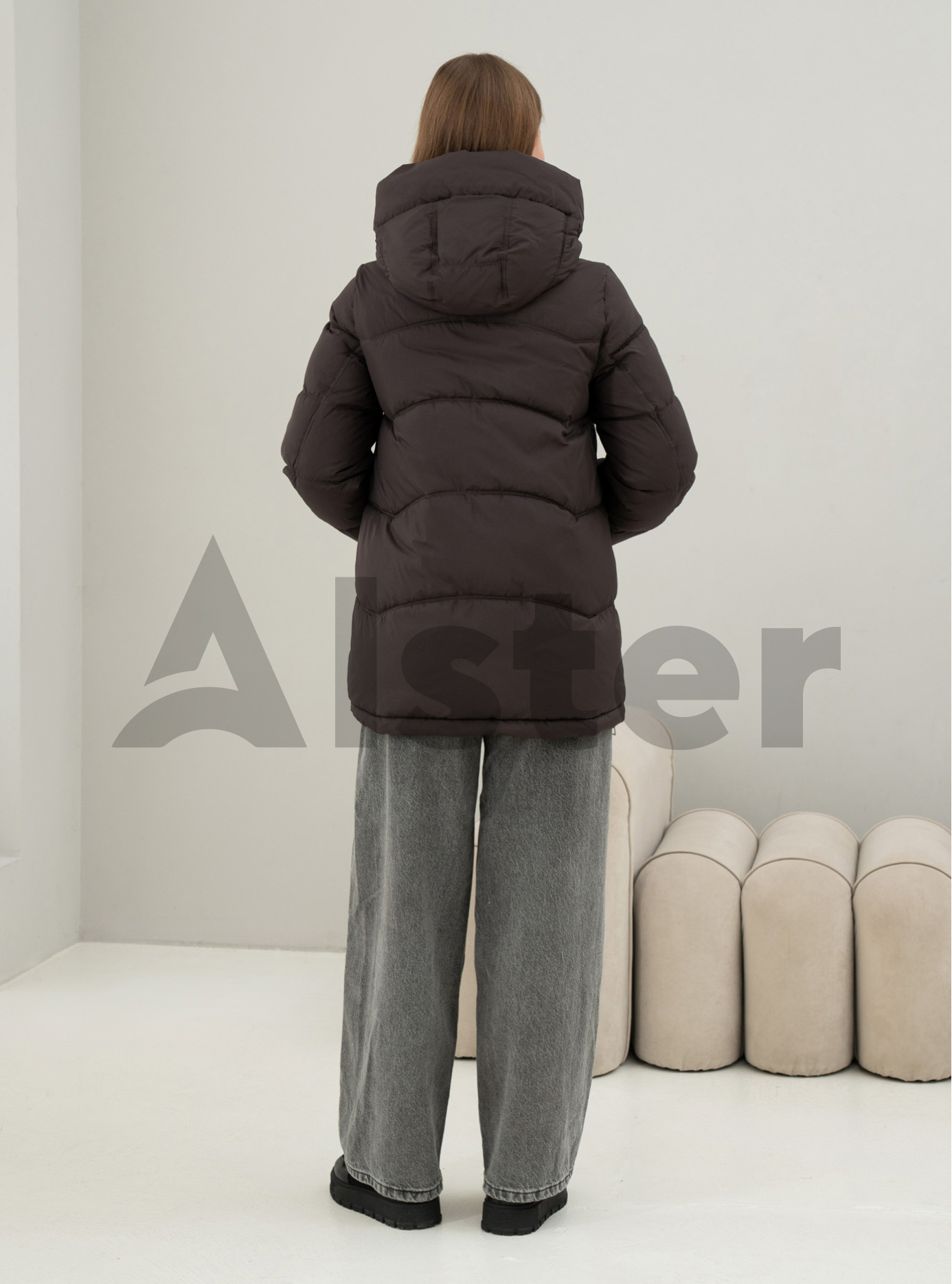 Зимняя женская куртка Meajiateer 6682 Шоколадный M (MJ26682-12): фото - Alster.ua