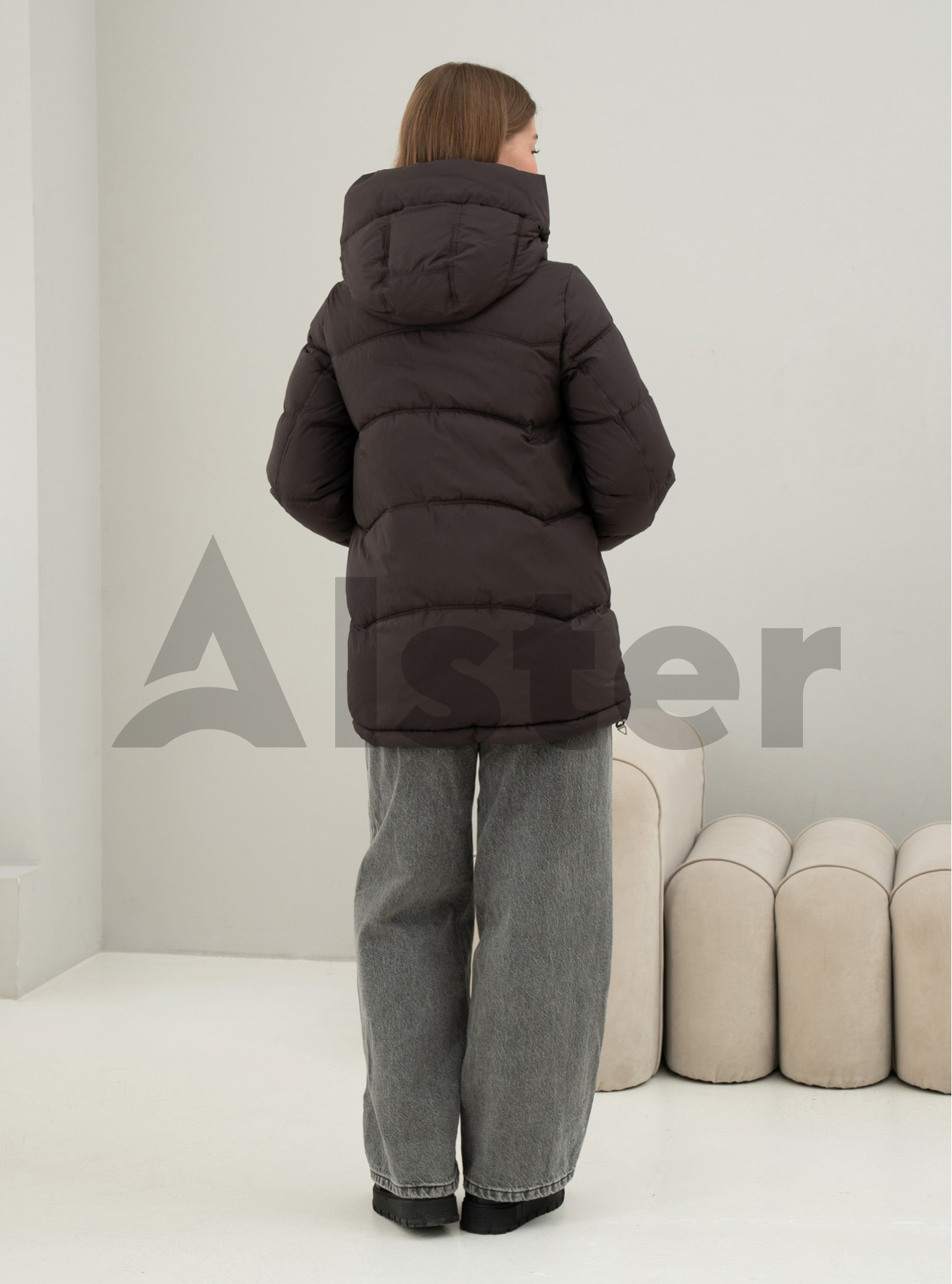Зимняя женская куртка Meajiateer 6682 Шоколадный M (MJ26682-12): фото - Alster.ua