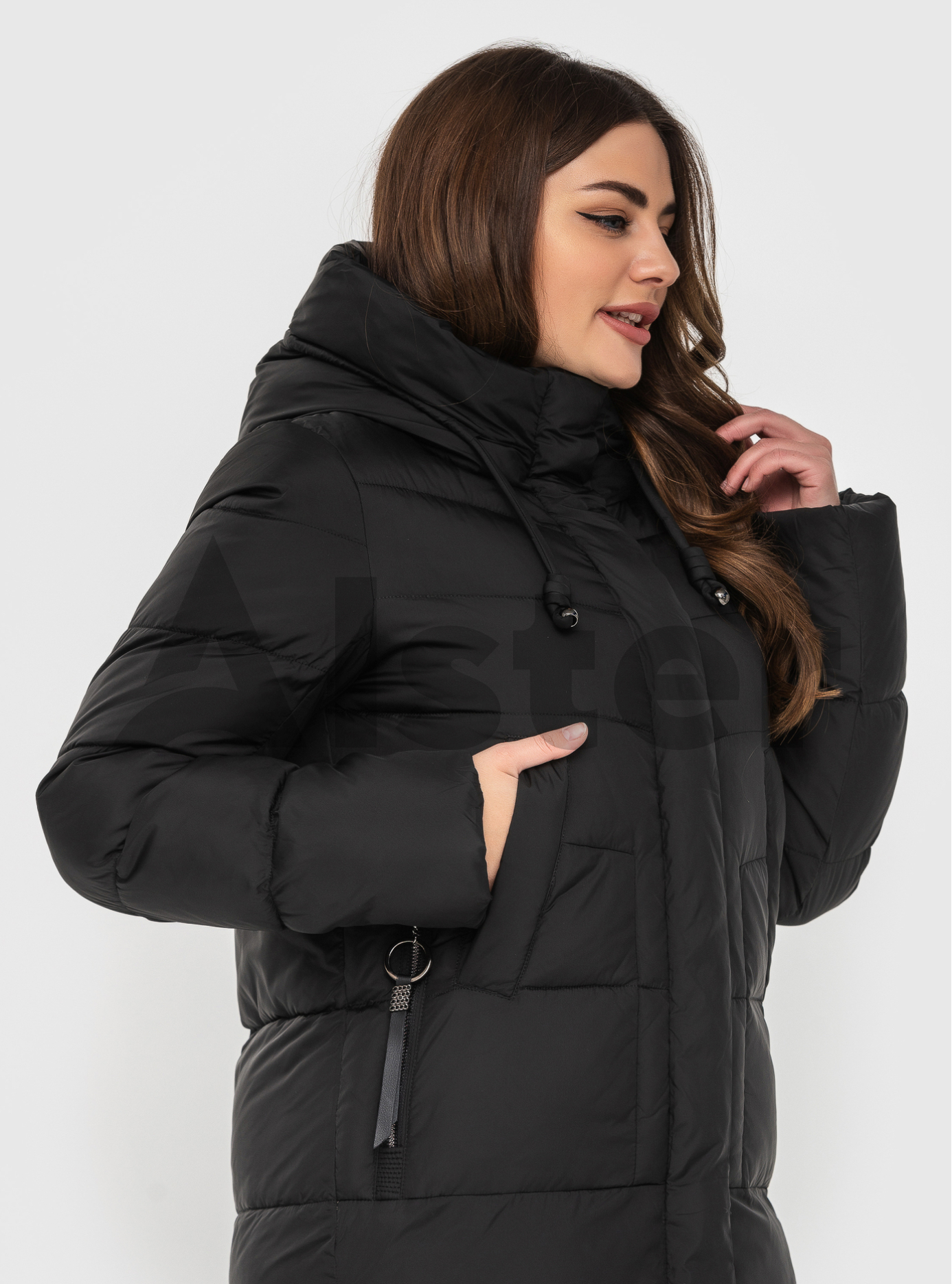 Зимняя куртка MISHELE (+size) Чёрный 46 (MSH22016-01): фото - Alster.ua