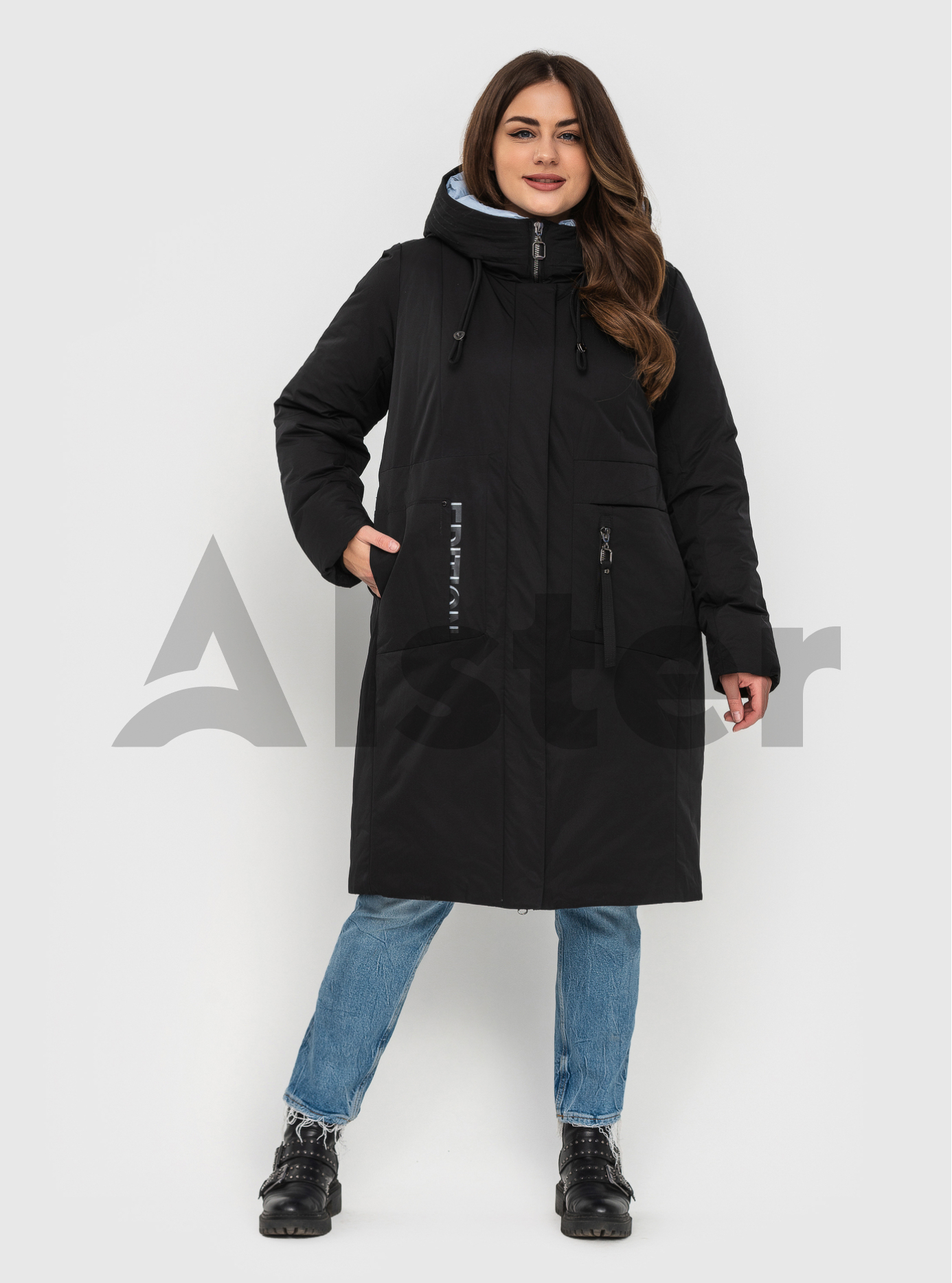 Зимняя куртка MISHELE (+size) Чёрный 54 (MSH22025-01): фото - Alster.ua