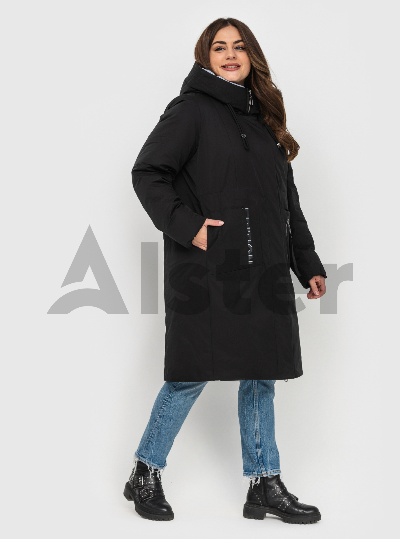 Зимняя куртка MISHELE (+size) Чёрный 54 (MSH22025-01): фото - Alster.ua