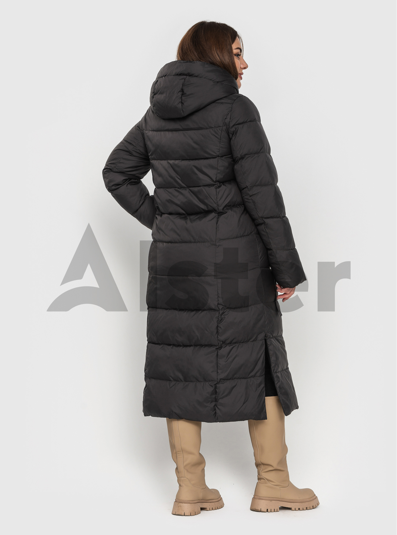 Длинный пуховик MISHELE (+size) Чёрный 48 (MSH22060-02): фото - Alster.ua