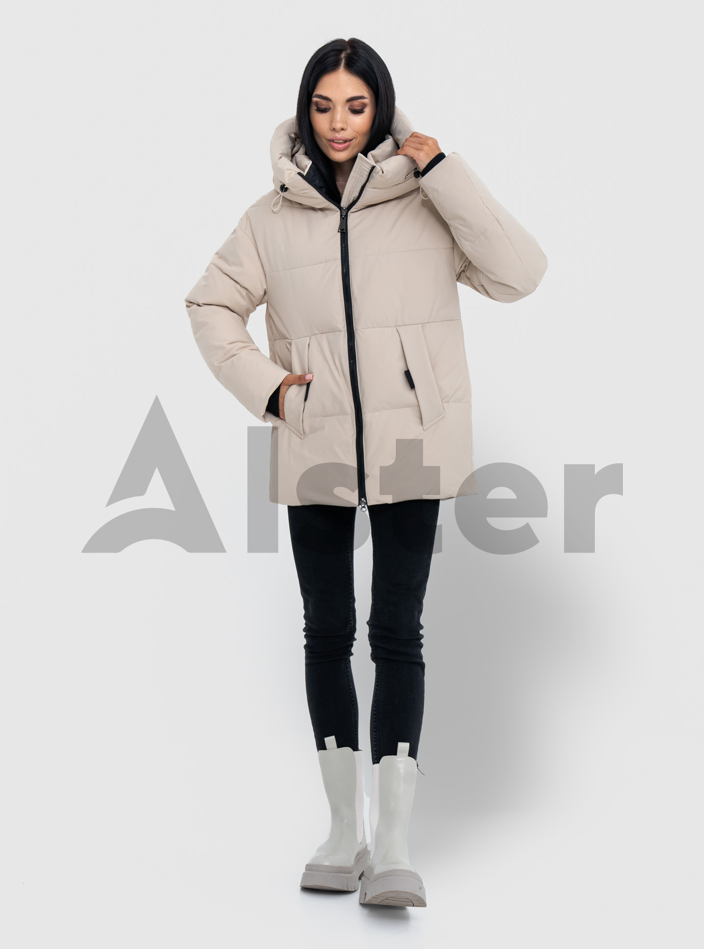 Зимняя женская куртка Olanmear 112 Бежевый 2XL (OLN112-10): фото - Alster.ua