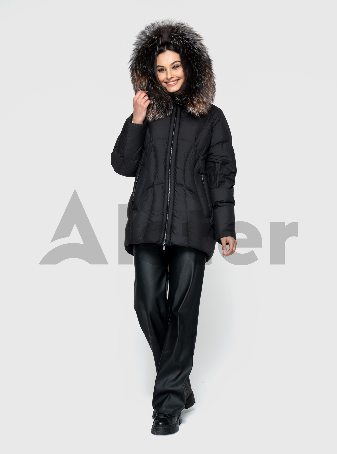 Женский пуховик Olanmear 99735 Чёрный M (OLN99735М-12): фото - Alster.ua