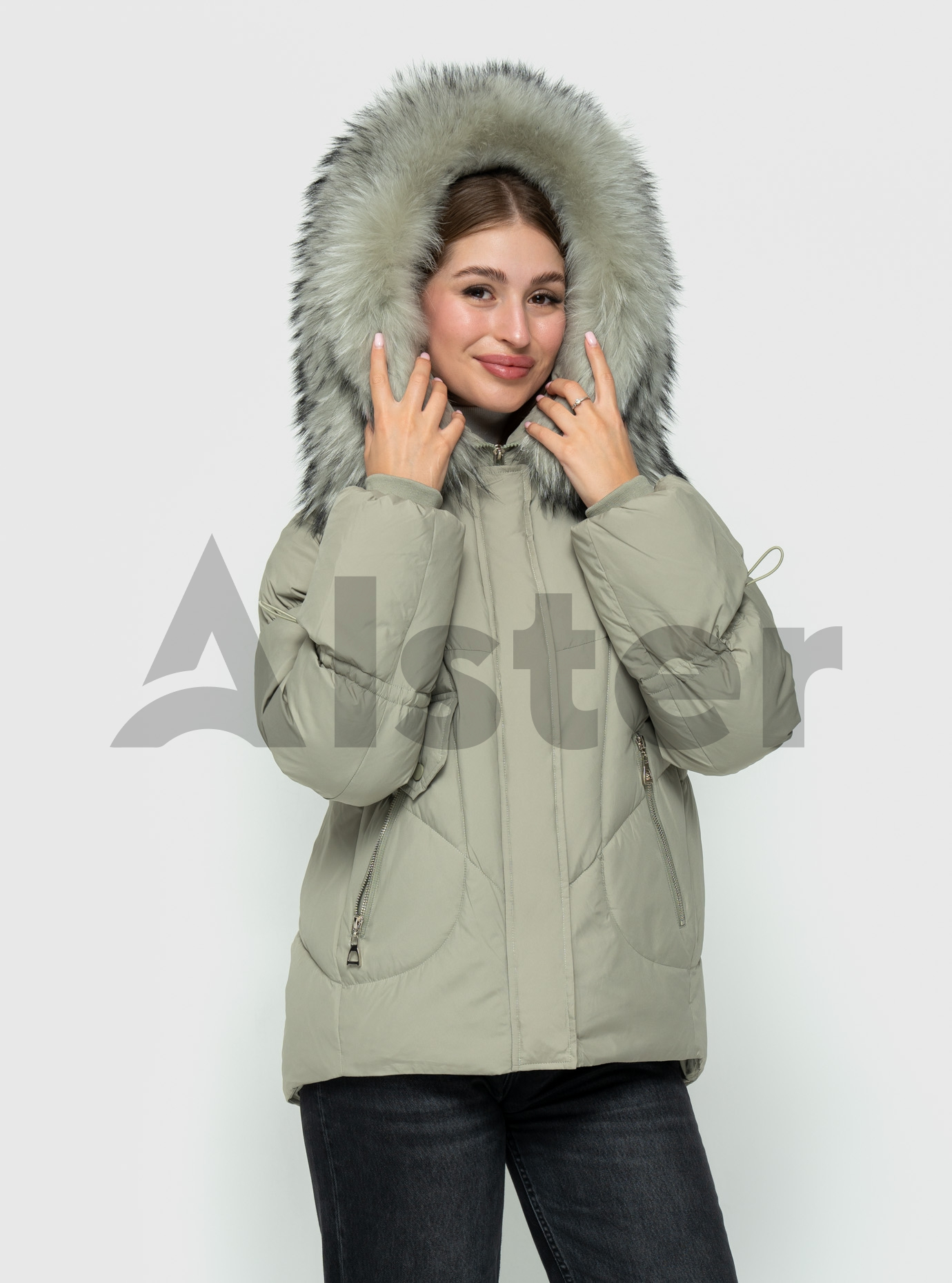Зимняя короткая куртка Olanmear 99691M c мехом Серо-зелёный M (OLN99691M-07): фото - Alster.ua Зимняя короткая куртка Olanmear 99691M c мехом Серо-зелёный M (OLN99691M-07): фото - Alster.ua