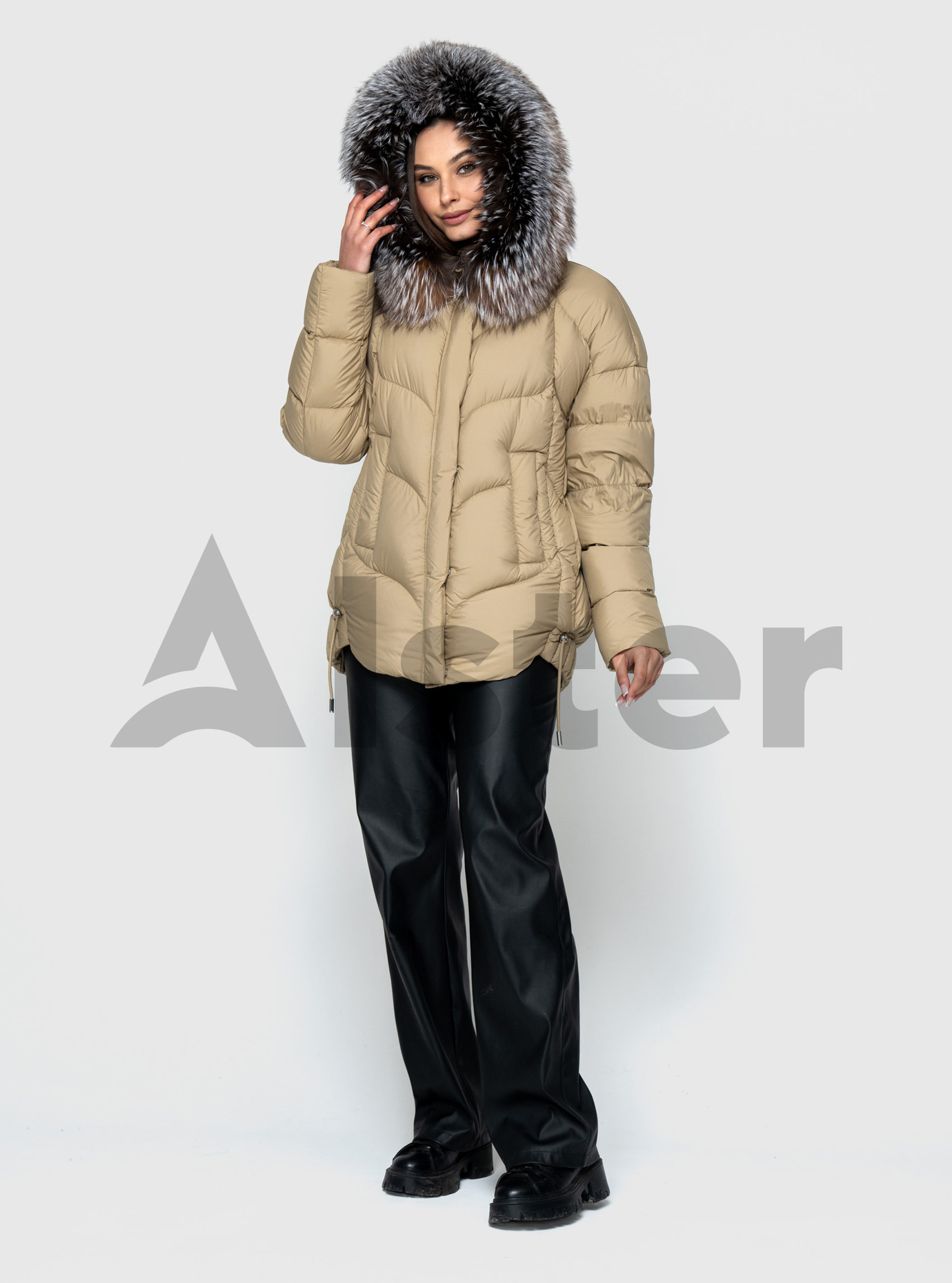 Женский пуховик Olanmear 99710 Чёрный S (OLN99710М-01): фото - Alster.ua