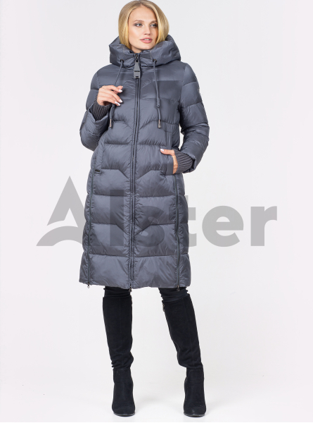 Куртка зимняя длинная прямого фасона