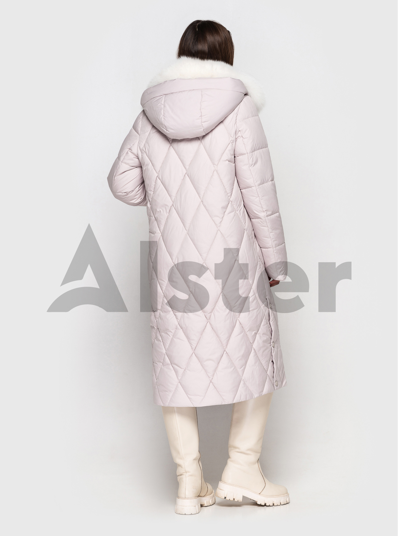 Длинное зимнее пальто QARLEVAR с мехом Молочный 46 (QRL6-878-09): фото - Alster.ua Длинное зимнее пальто QARLEVAR с мехом Молочный 46 (QRL6-878-09): фото - Alster.ua