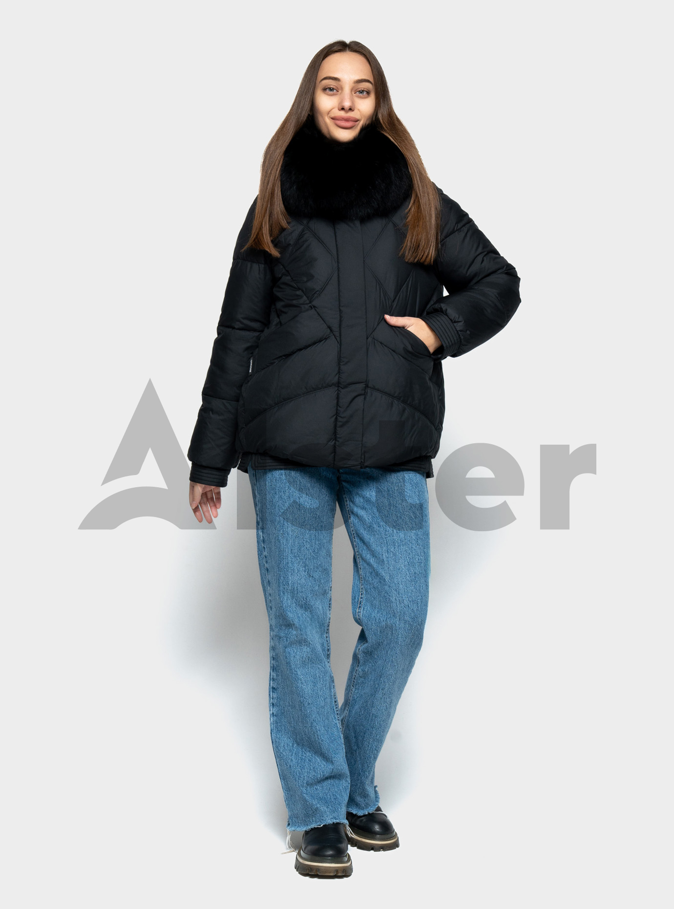 Женская зимняя куртка с мехом песца QARLEVAR 6021-1 Чёрный 42 (QRL6021-ЧХ-30): фото - Alster.ua Женская зимняя куртка с мехом песца QARLEVAR 6021-1 Чёрный 42 (QRL6021-ЧХ-30): фото - Alster.ua