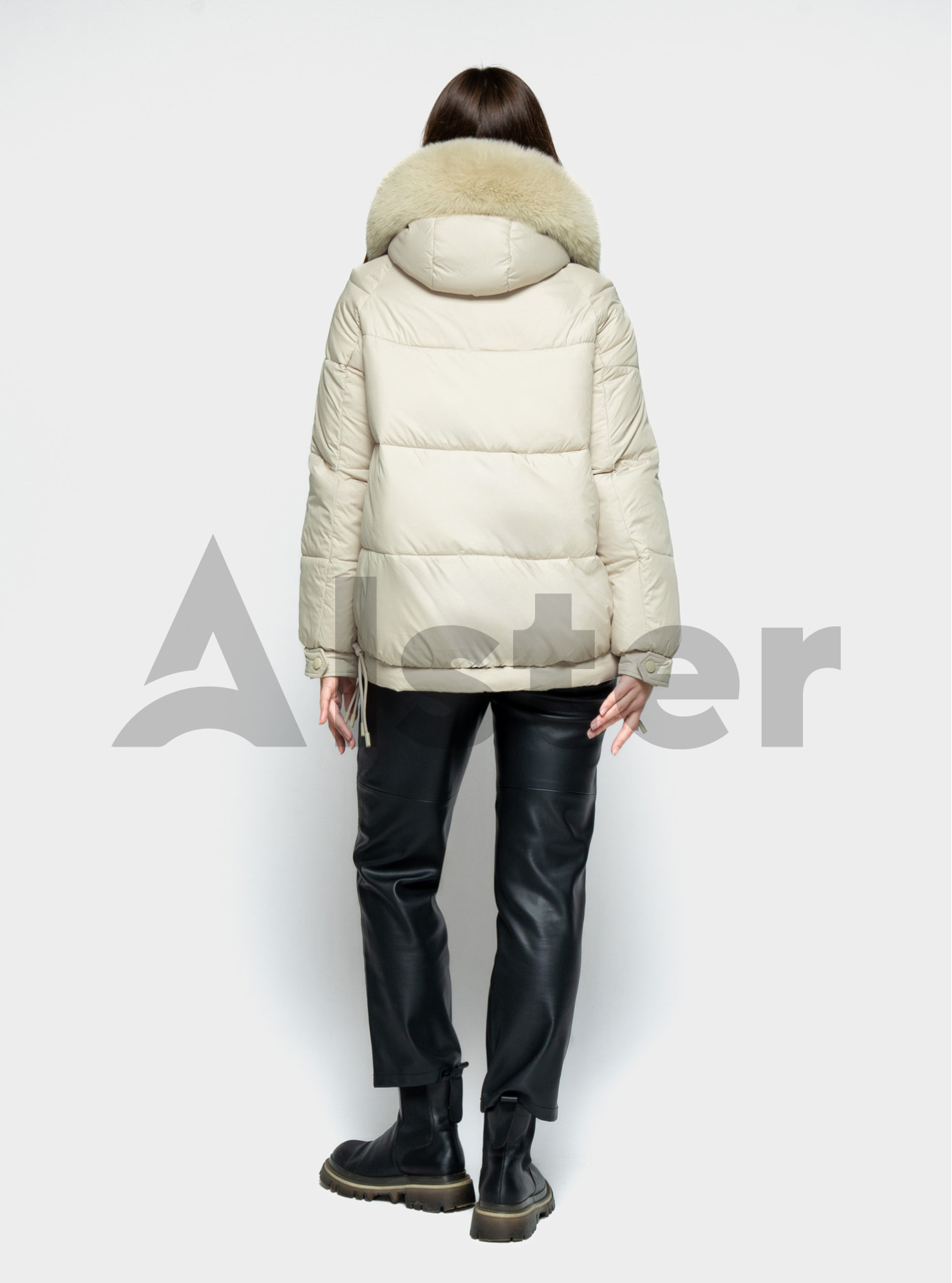 Женская зимняя куртка с мехом QARLEVAR 7007 Золото 42 (QRL7007-06): фото - Alster.ua