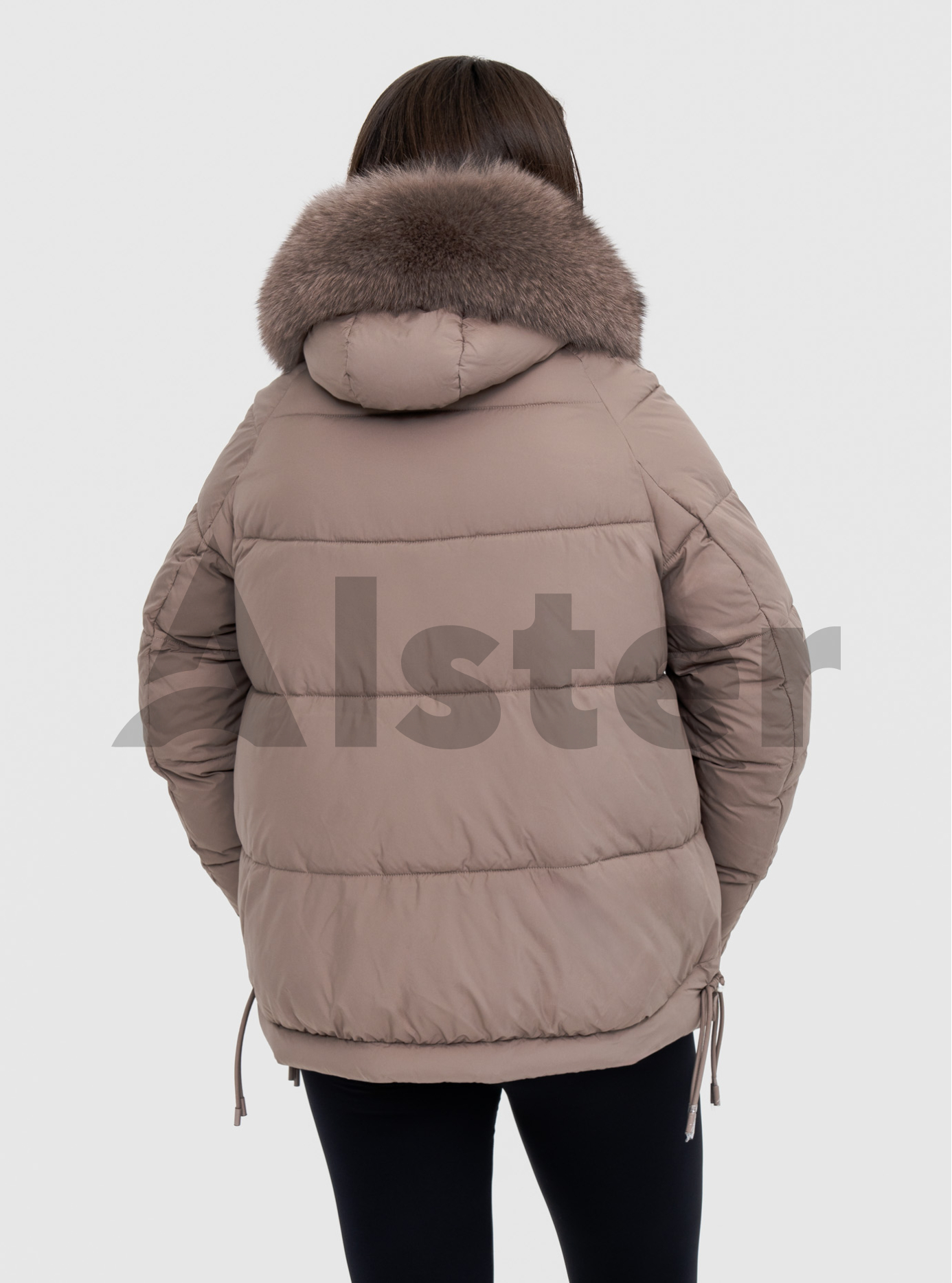 Женская зимняя куртка с мехом QARLEVAR 7007-1 Какао 48 (QRL7007-1-21): фото - Alster.ua