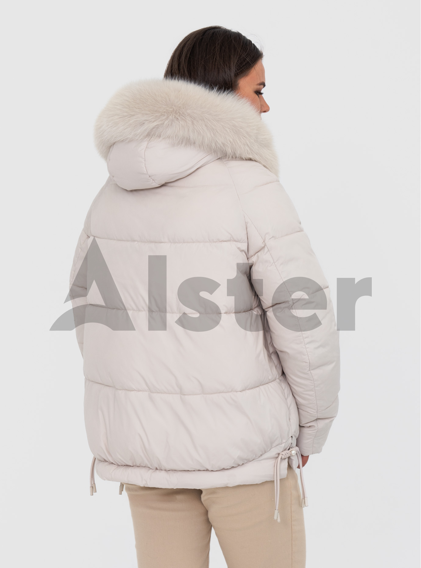 Женская зимняя куртка с мехом QARLEVAR 7007-1 Молоко 52 (QRL7007-1-08): фото - Alster.ua