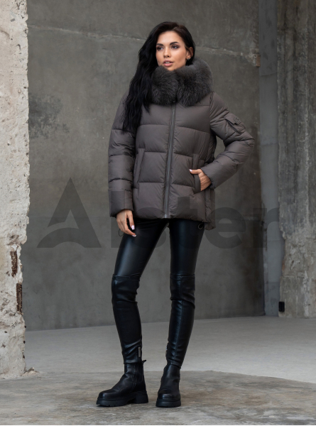 Женская зимняя куртка с мехом QARLEVAR 590