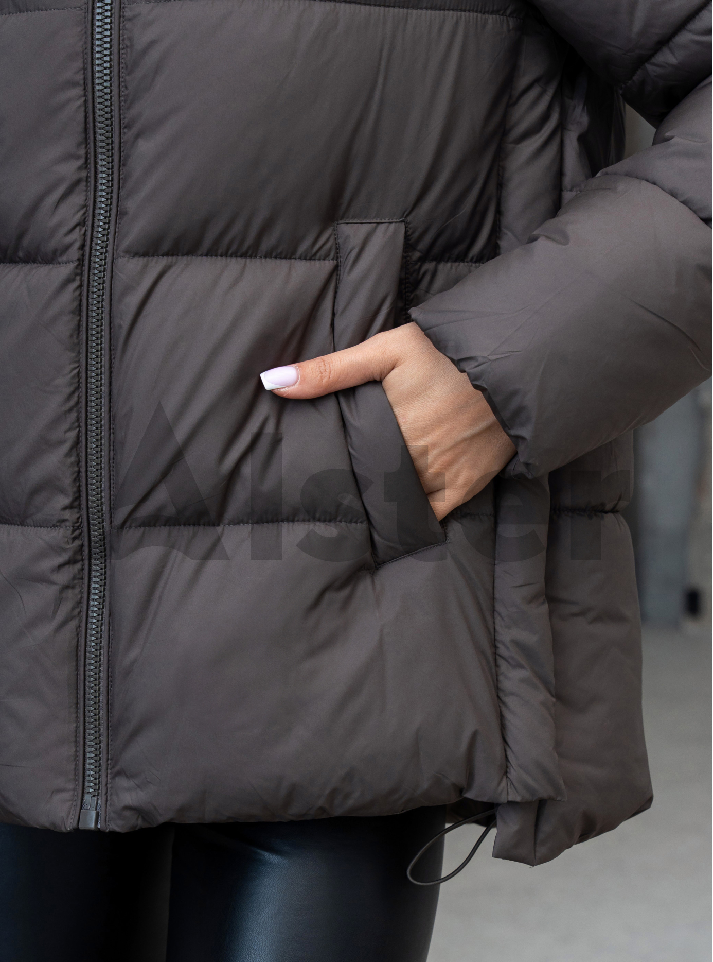 Женская зимняя куртка с мехом QARLEVAR 590 Графитовый 50 (25QRL590-10): фото - Alster.ua