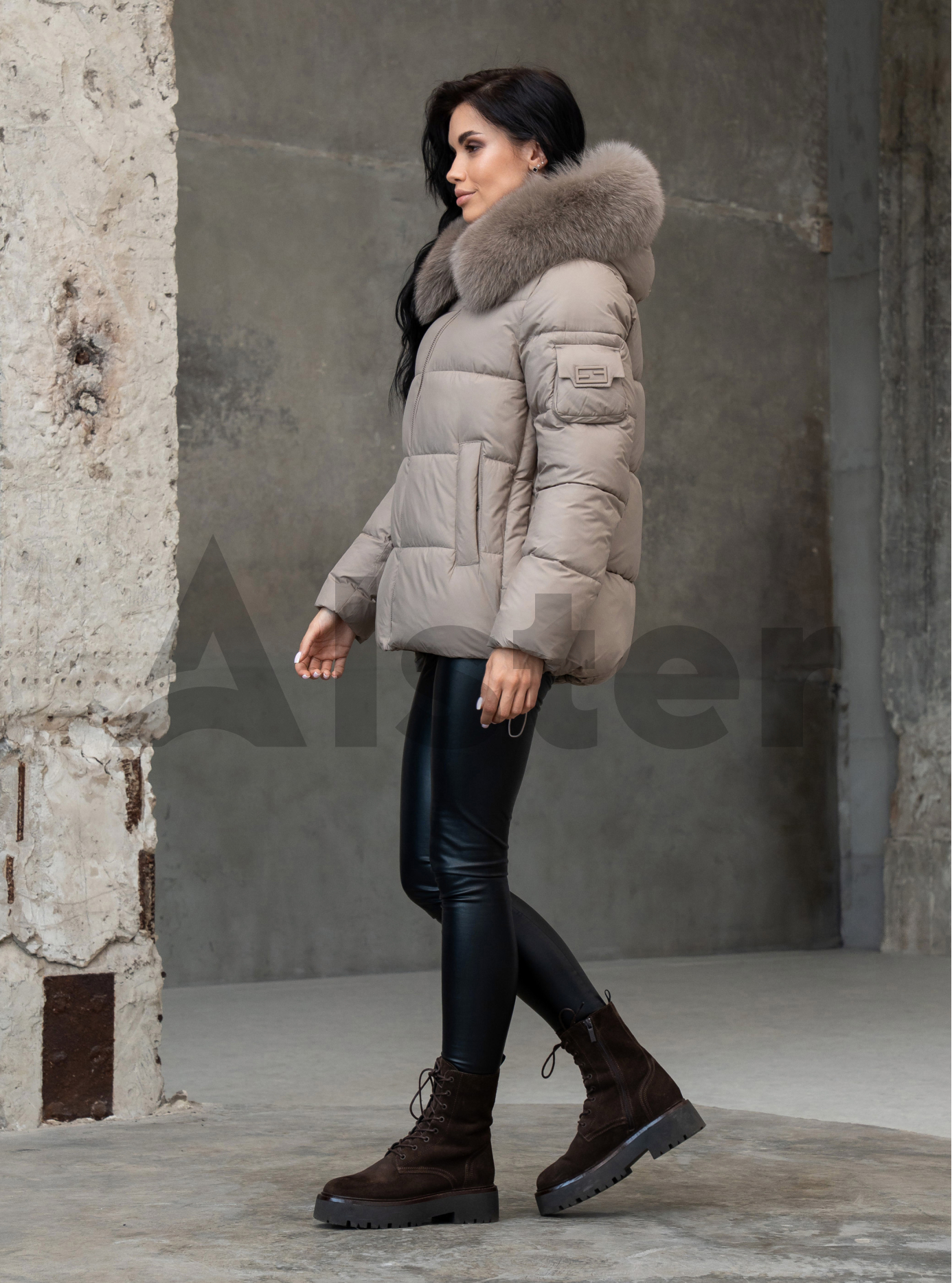 Женская зимняя куртка с мехом QARLEVAR 590 Какао 42 (25QRL590-16): фото - Alster.ua