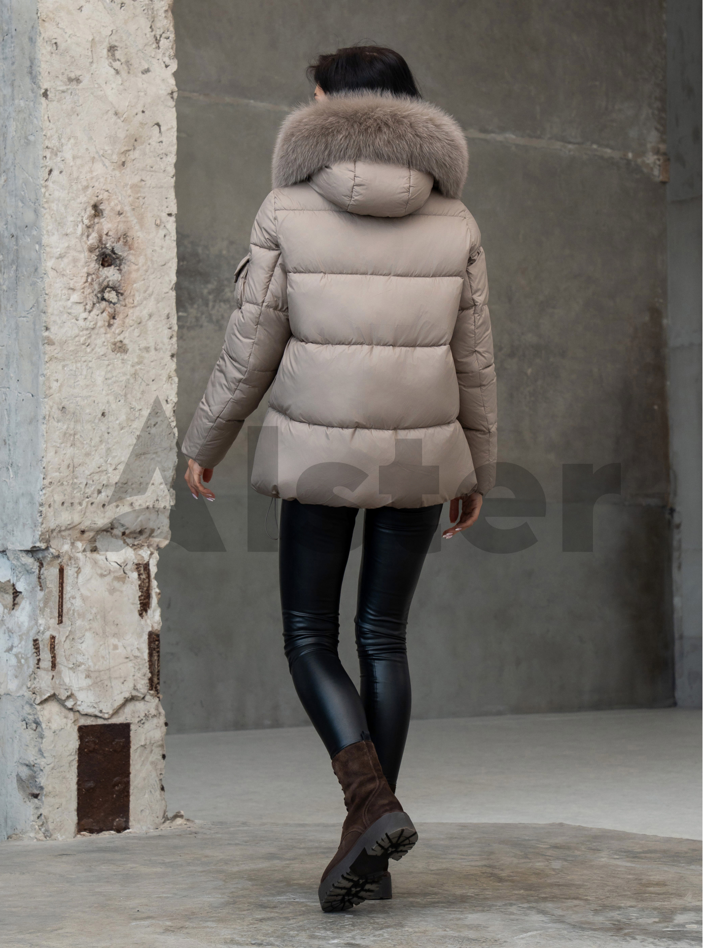 Женская зимняя куртка с мехом QARLEVAR 590 Какао 42 (25QRL590-16): фото - Alster.ua