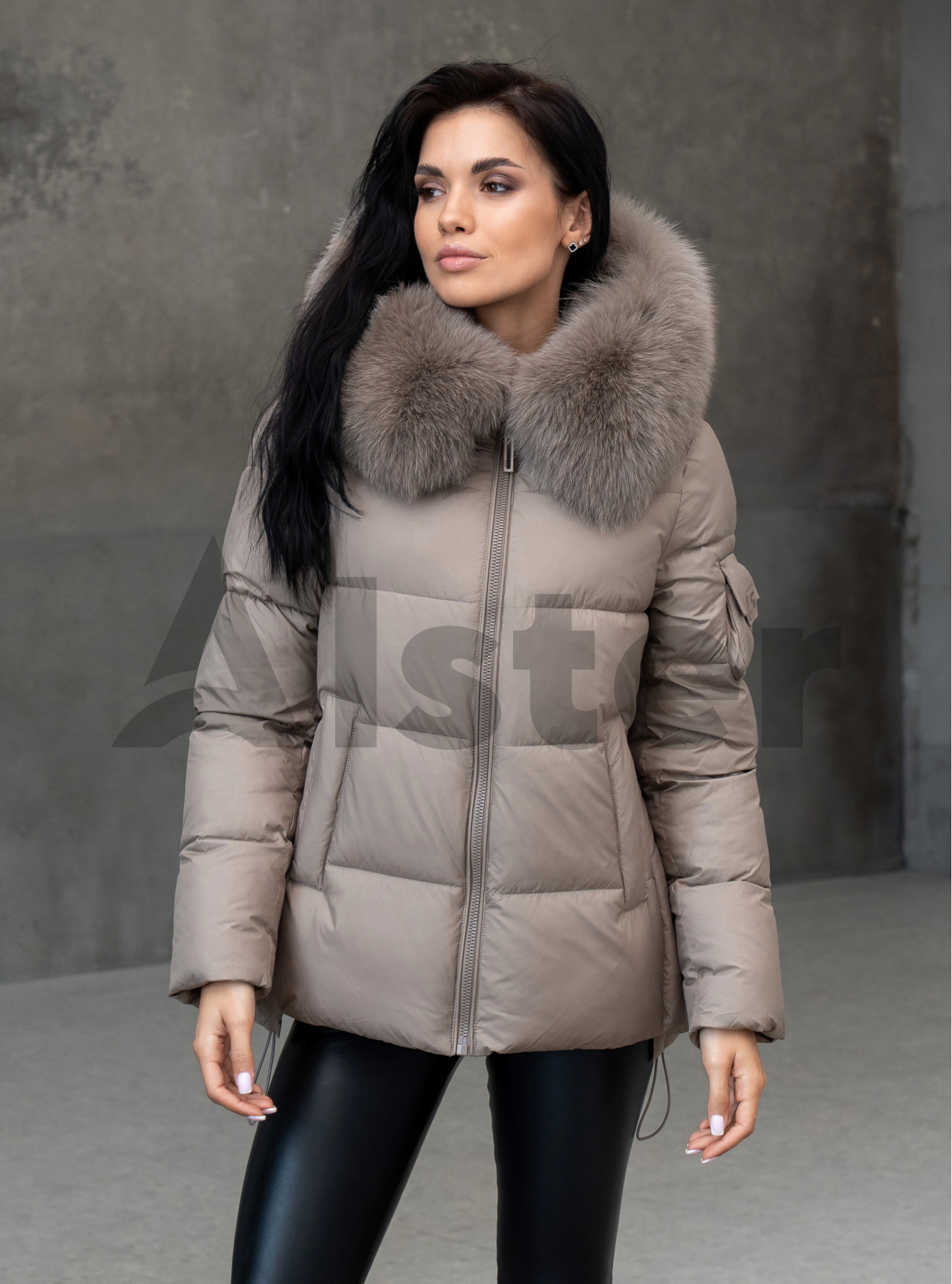 Женская зимняя куртка с мехом QARLEVAR 590 Какао 42 (25QRL590-16): фото - Alster.ua