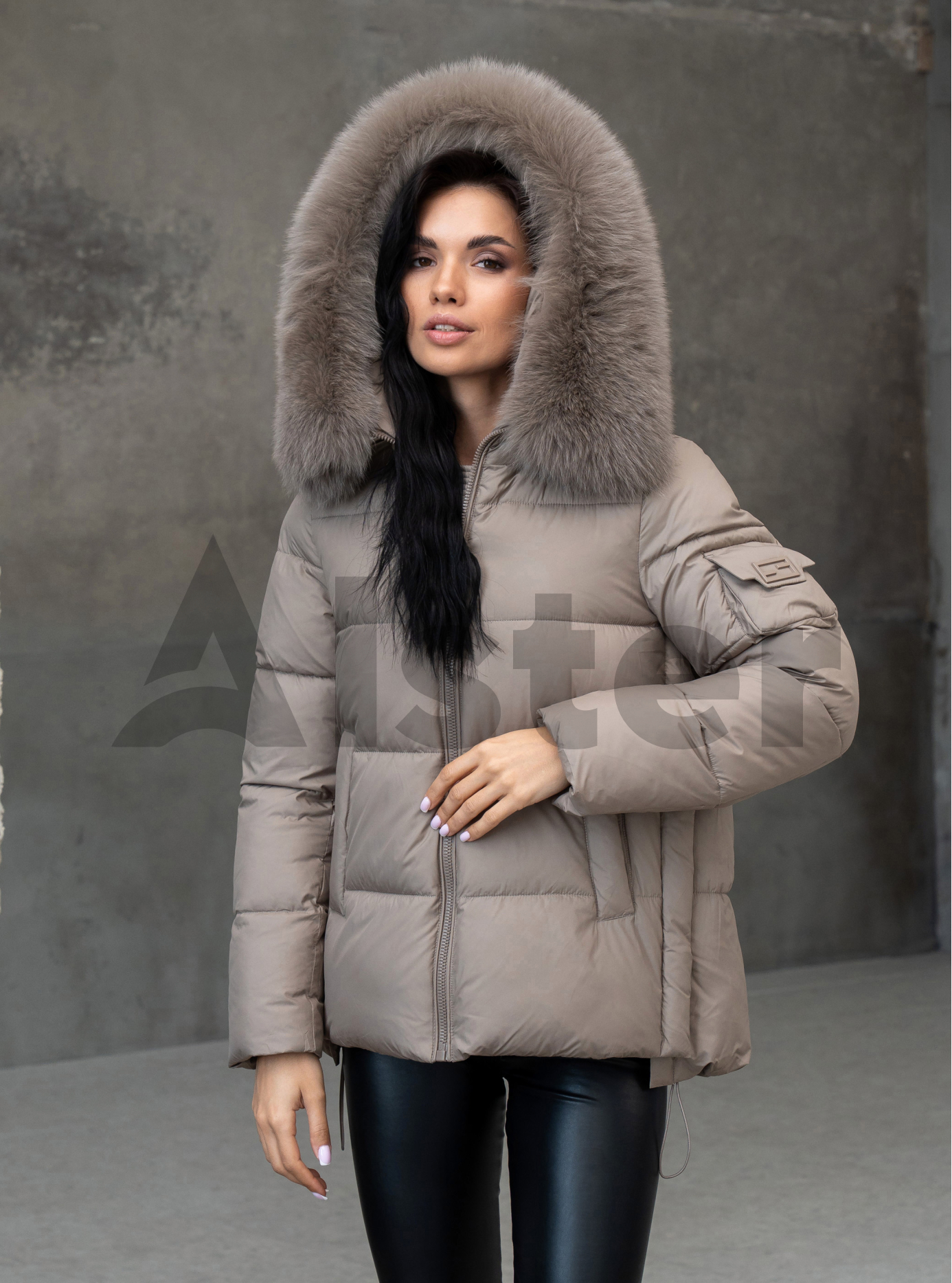 Женская зимняя куртка с мехом QARLEVAR 590 Какао 42 (25QRL590-16): фото - Alster.ua