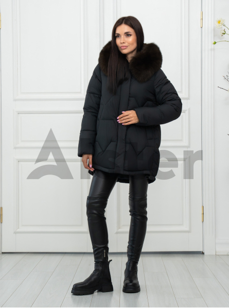 Женская куртка QARLEVAR 6020 с натуральным мехом
