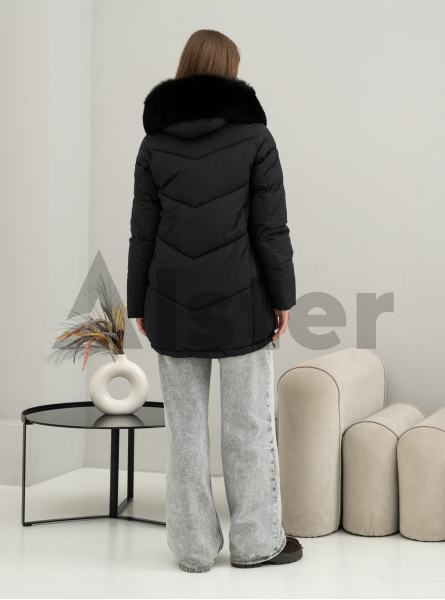 Женская куртка QARLEVAR 6020 с натуральным мехом