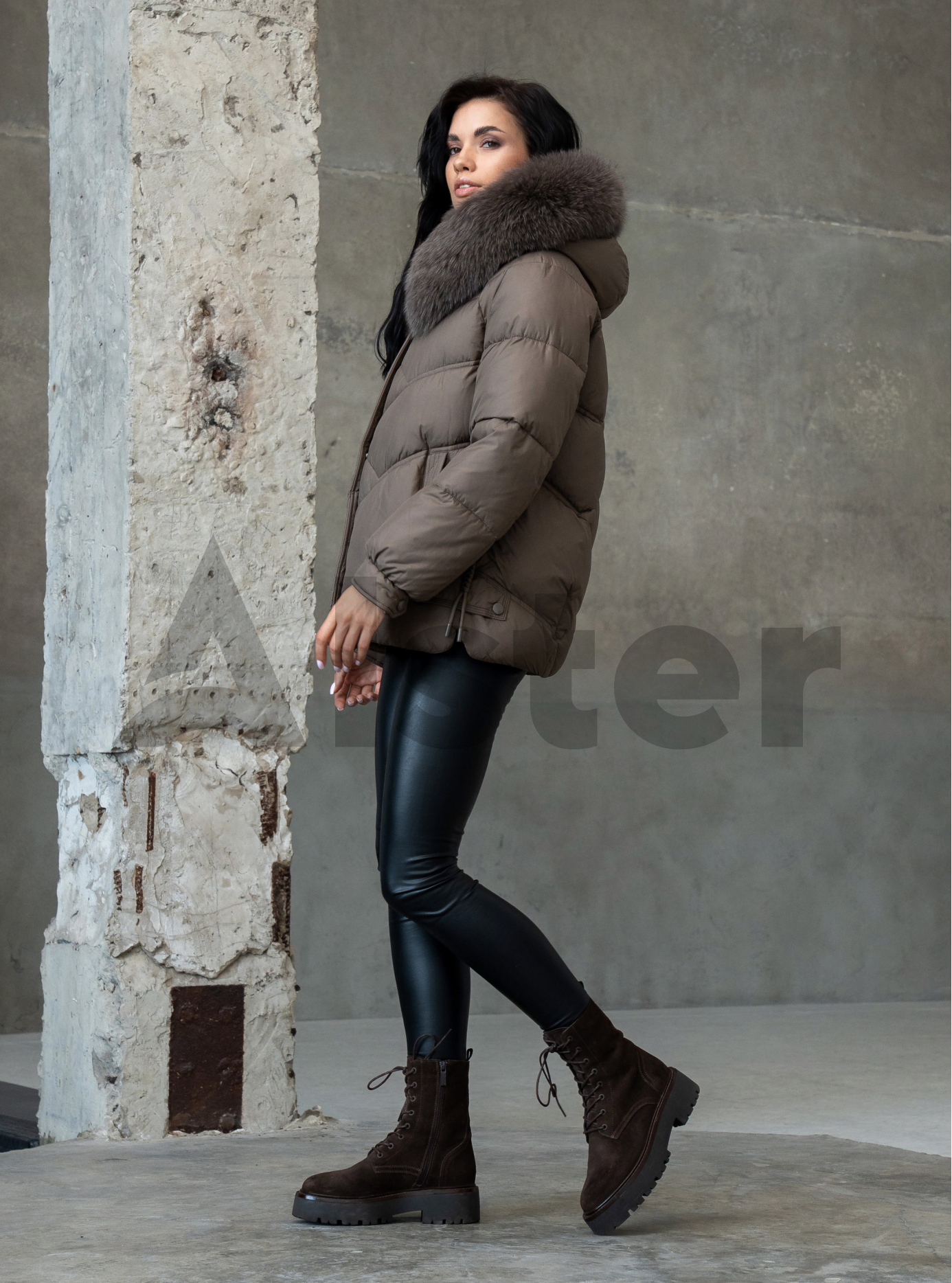Женская зимняя куртка QARLEVAR 25QRL605H Коричневый 46 (25QRL605H-08): фото - Alster.ua