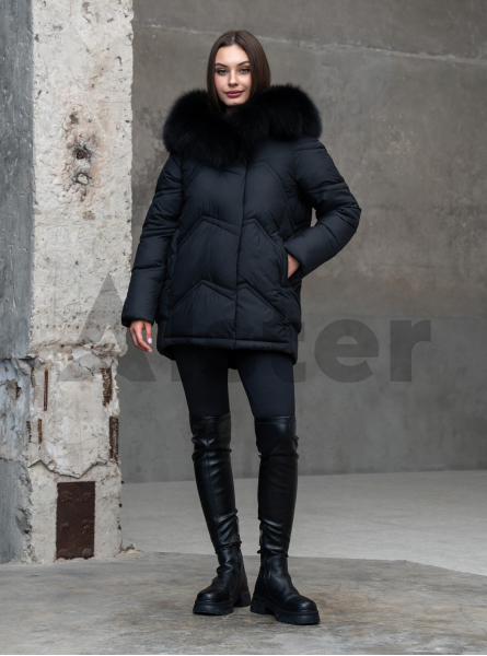 Женская зимняя куртка с мехом QARLEVAR 617