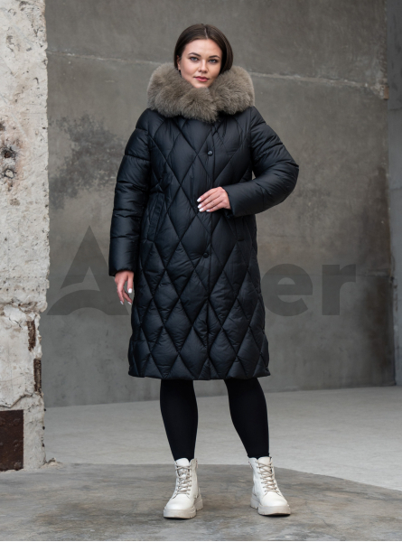 Длинное зимнее пальто QARLEVAR 620 big size