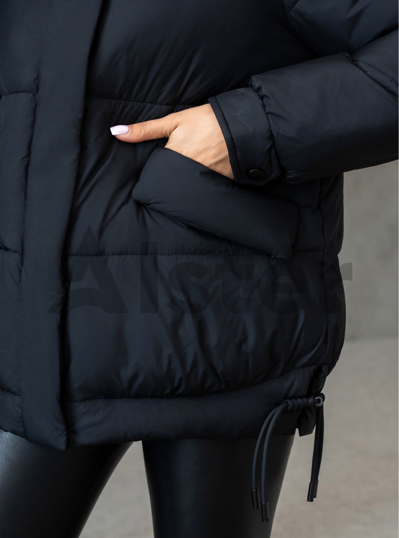 Женская зимняя куртка с мехом QARLEVAR 7007 Чёрный 48 (QRL7007-04): фото - Alster.ua