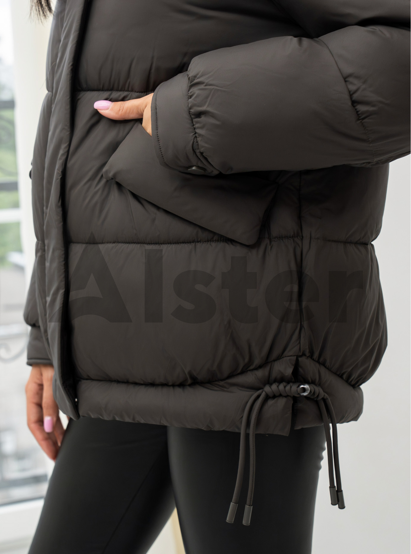 Женская зимняя куртка с мехом QARLEVAR 7007 Графитовый 50 (QRL7007-25): фото - Alster.ua